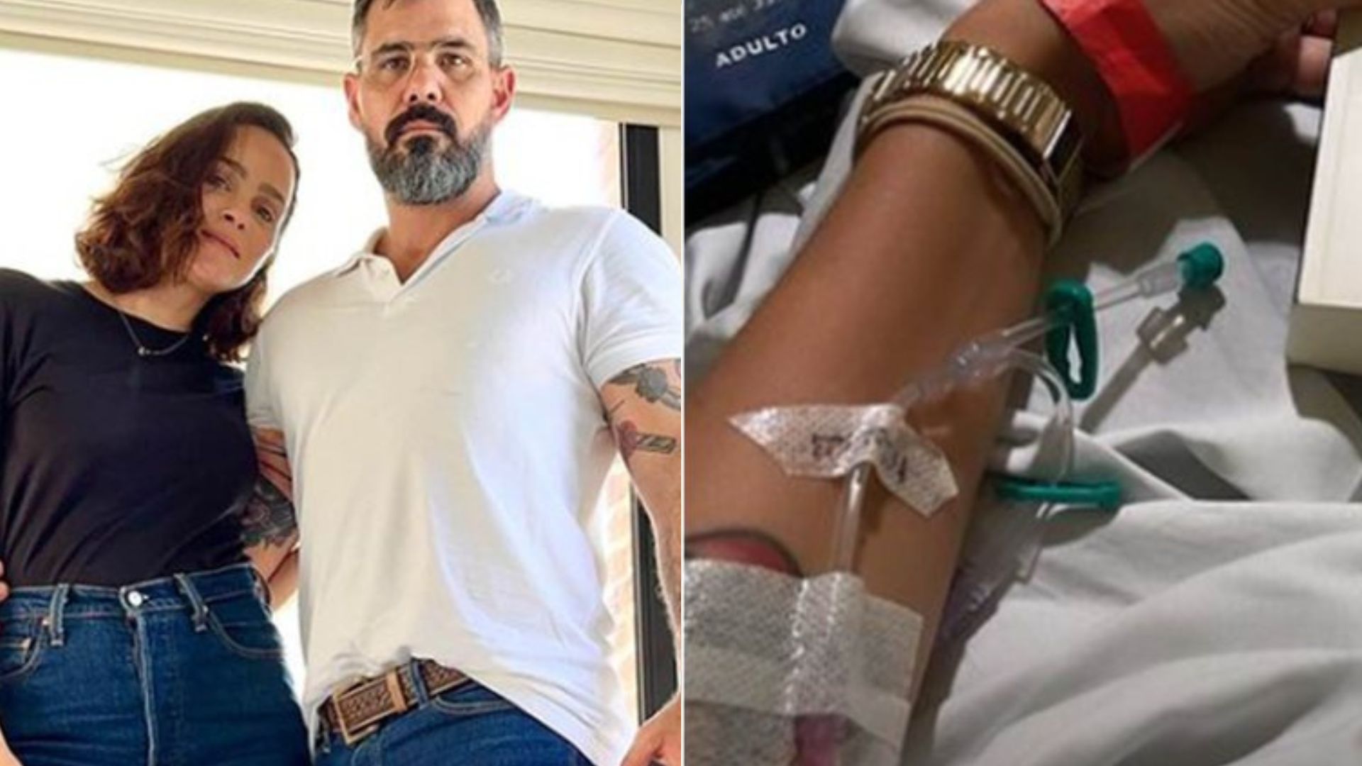 Esposa de Juliano Cazarré preocupa fãs com suspeita de doença: “Sintomas são compatíveis”