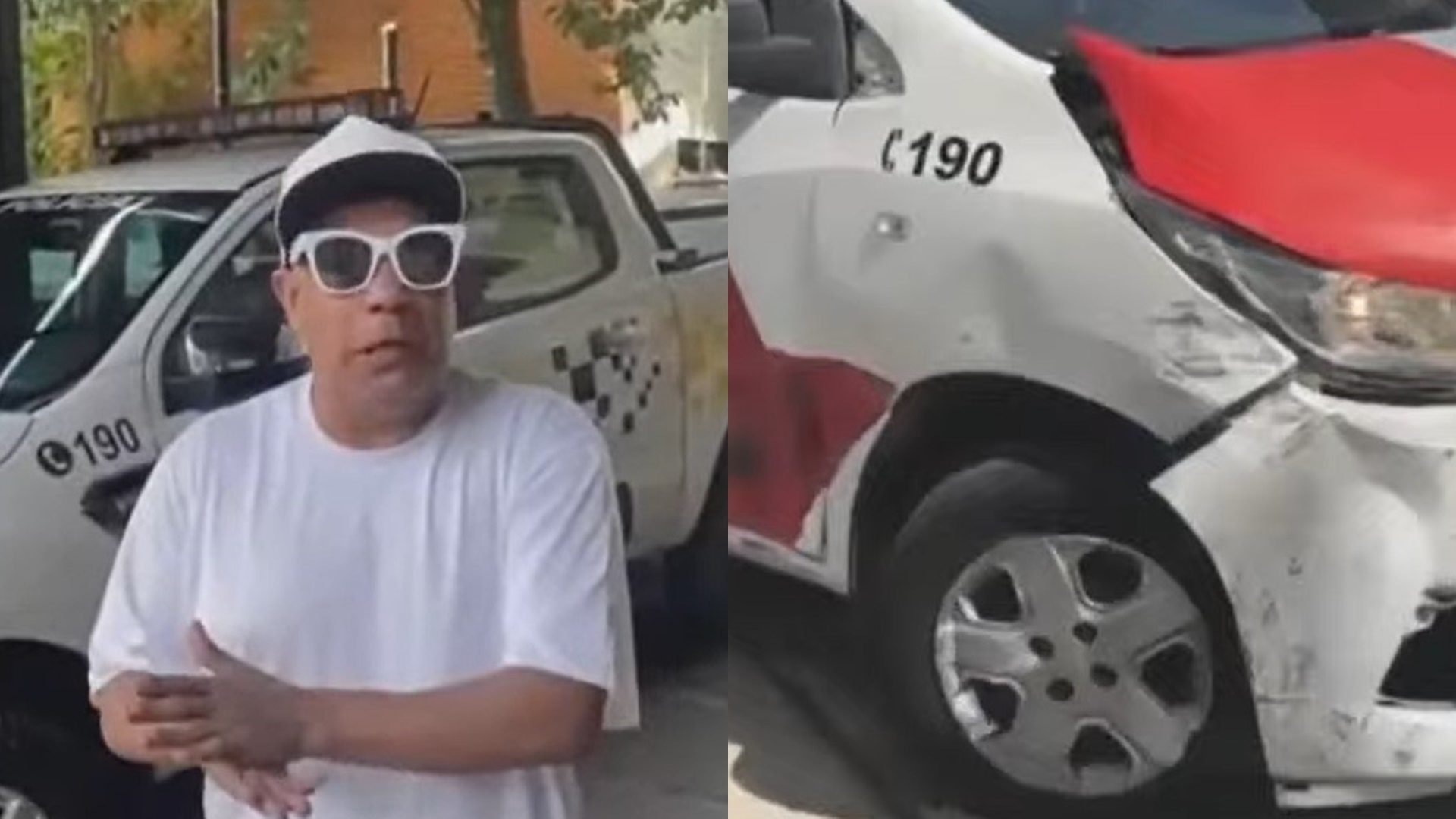 Liminha sofre acidente e bate o carro em viatura da Polícia: “Estava indo trabalhar”