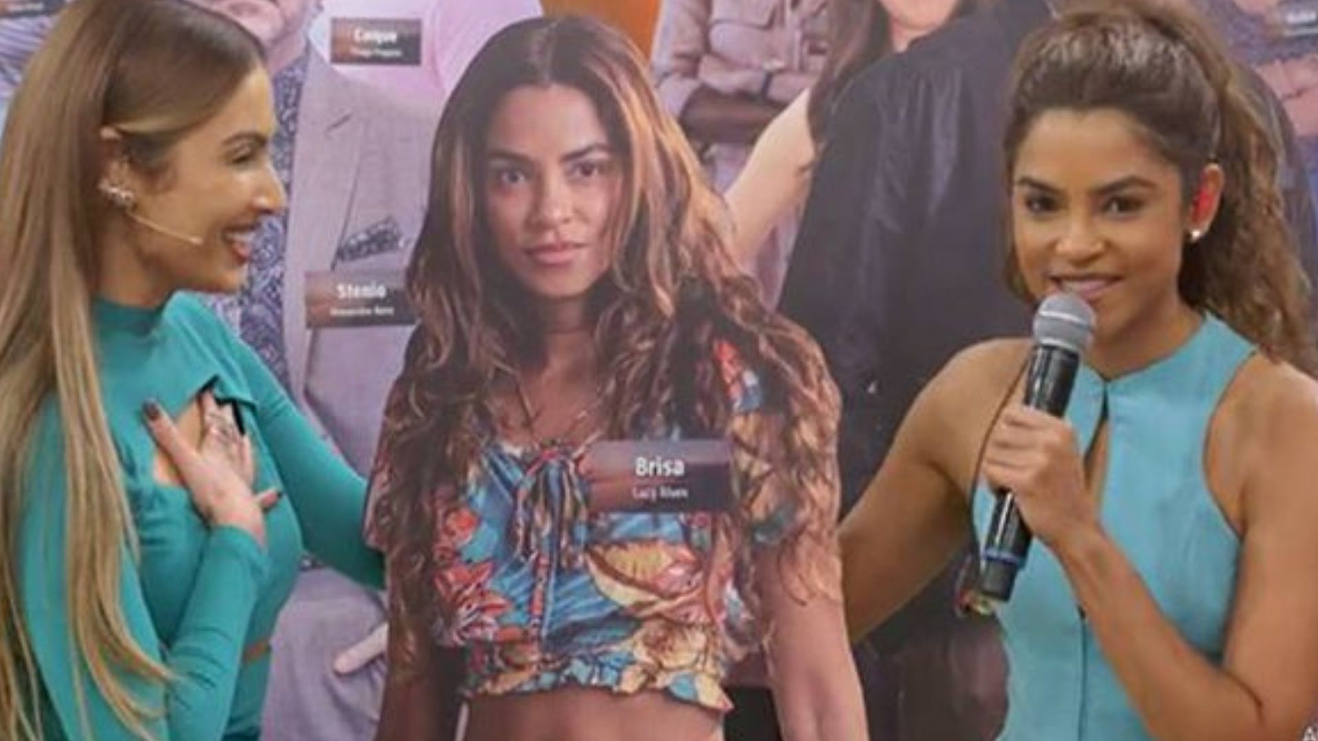 No ‘Encontro’, Lucy Alves se emociona com declaração inesperada de ator: “Te amo”
