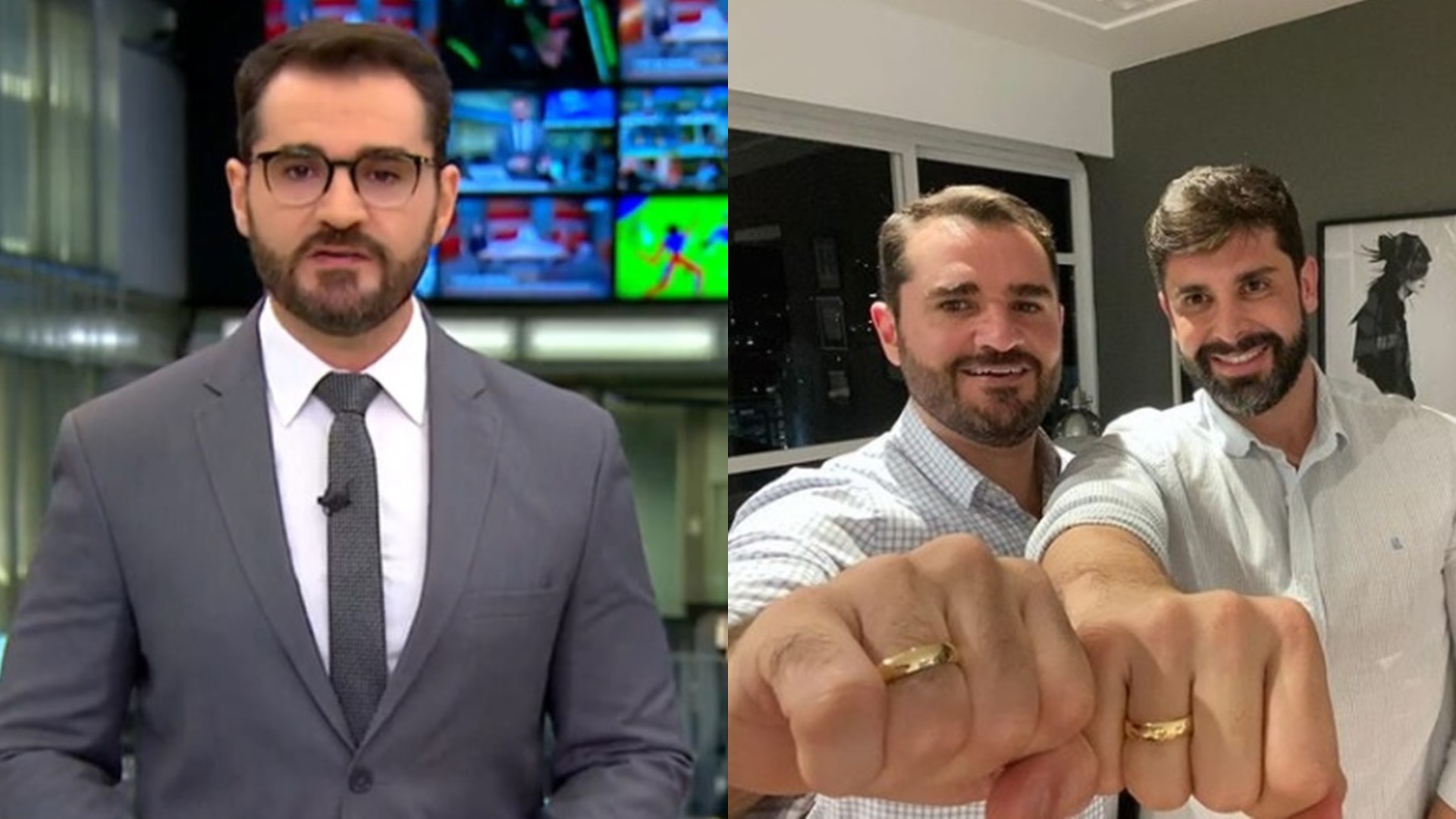 Marcelo Cosme se revolta com comentários após expor intimidade com o marido na Globo