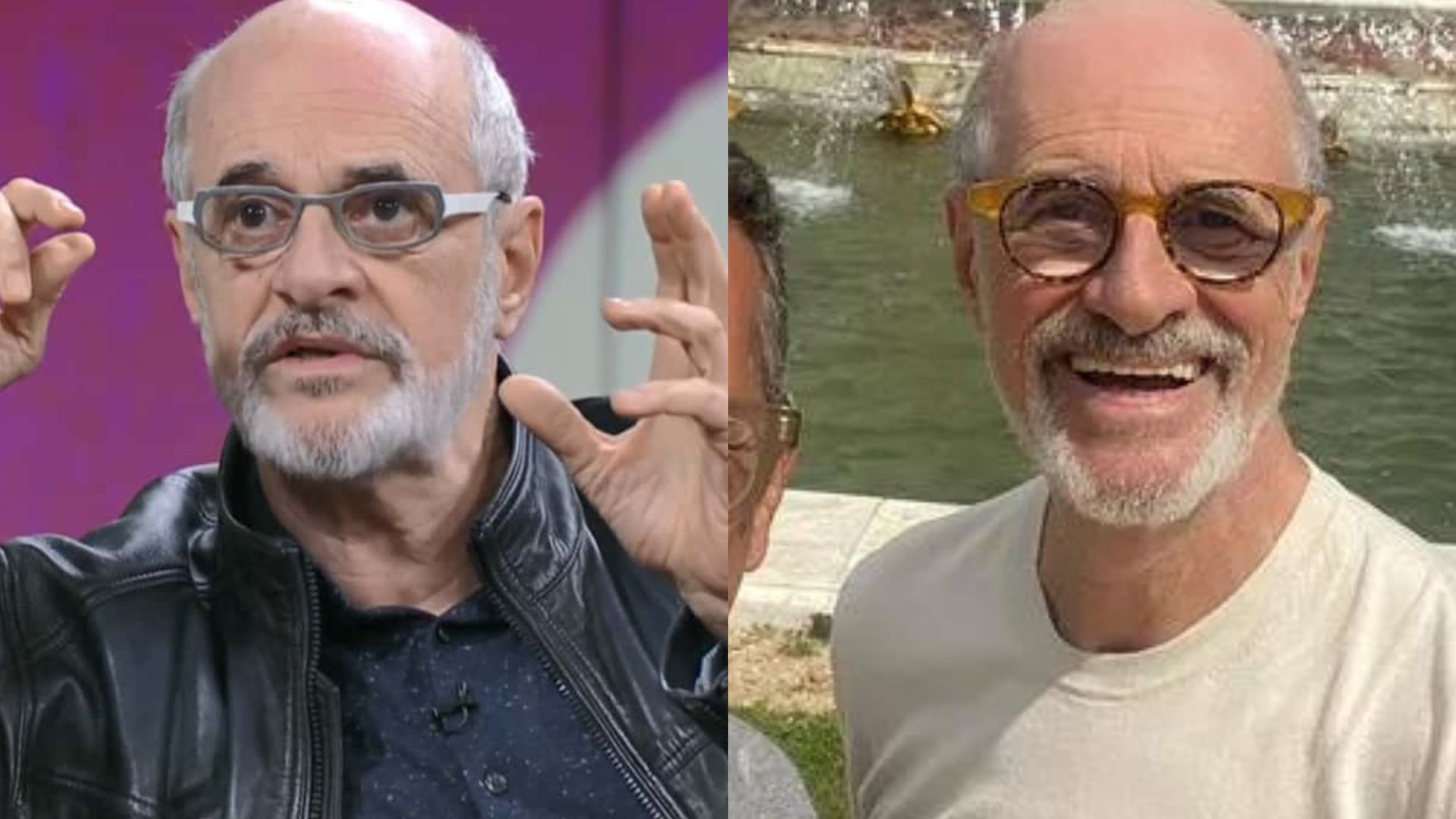 Aos 71 anos, Marcos Caruso curte viagem romântica com marido 15 anos mais novo