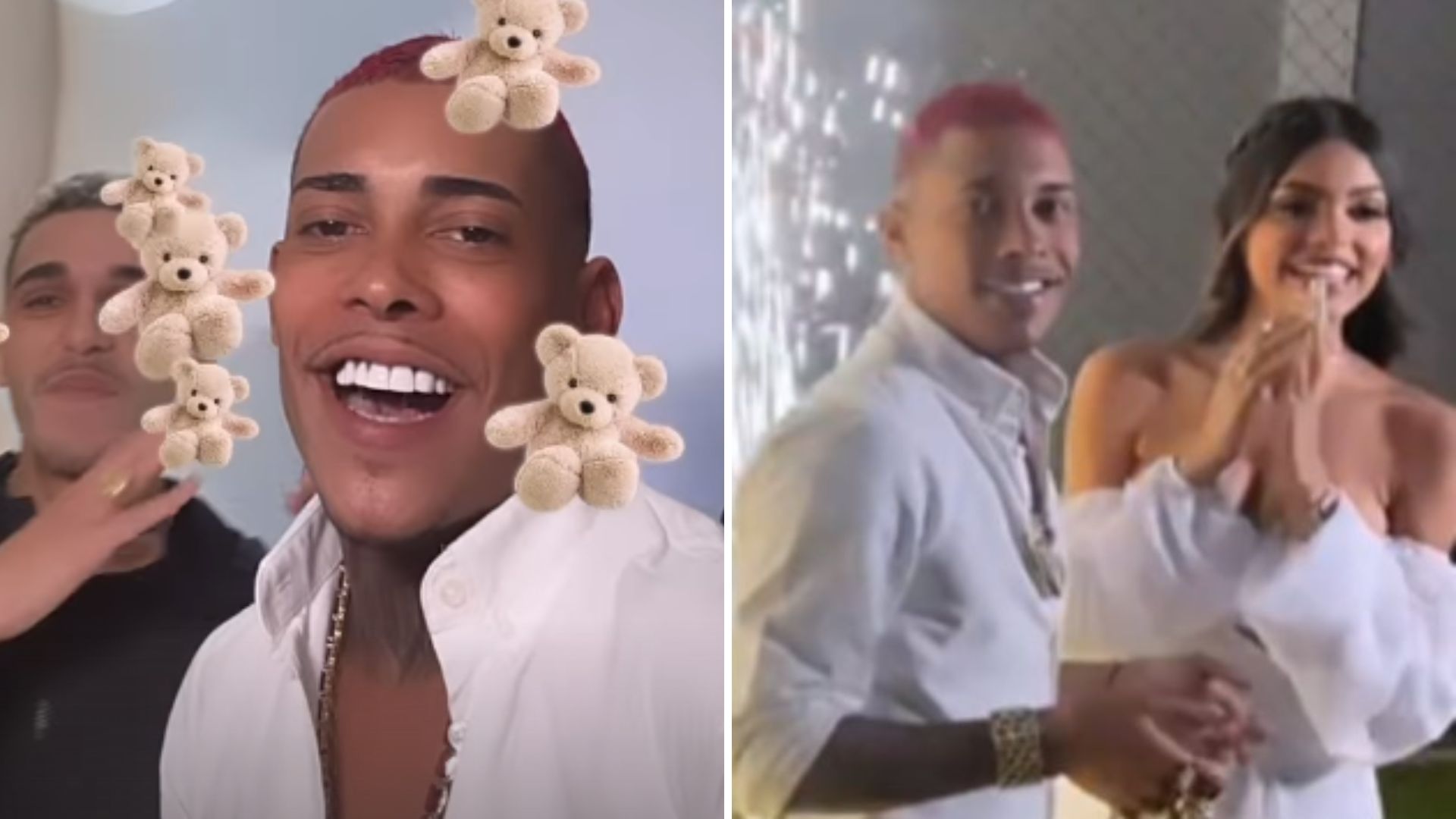 Menino ou menina? MC Poze anuncia sexo do filho em chá revelação