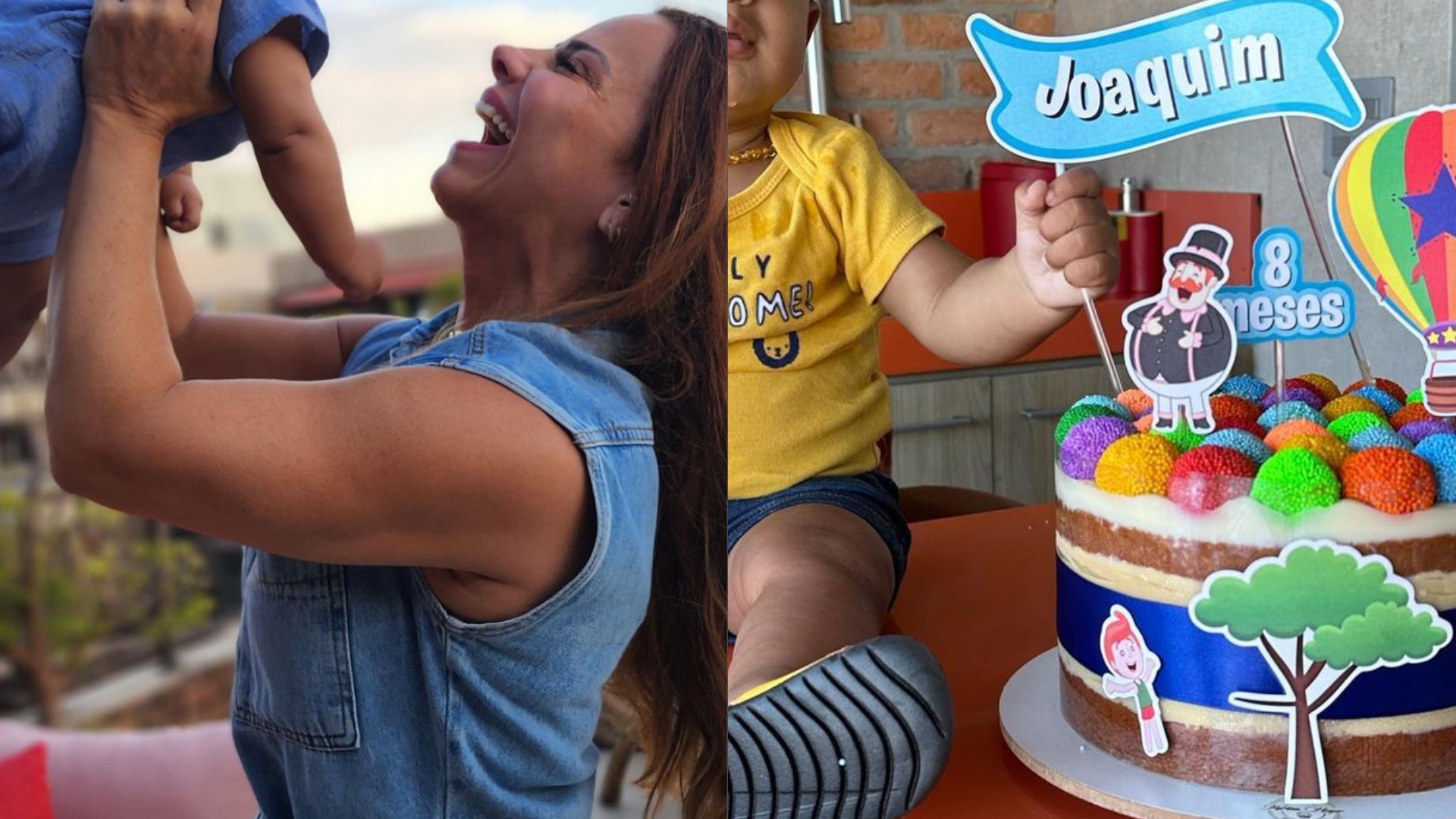 Viviane Araujo comemora mesversário de Joaquim e tamanho do filho impressiona: “Crescendo rápido”