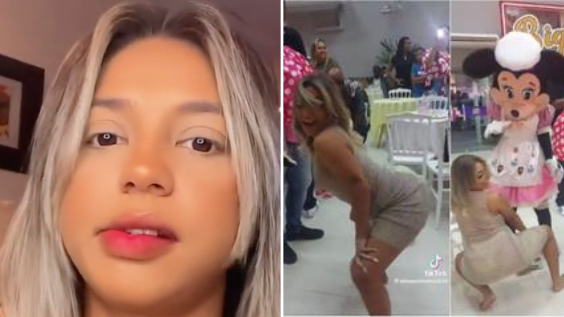 Mãe explica porque usou vestido transparente no aniversário da filha: “É isso”