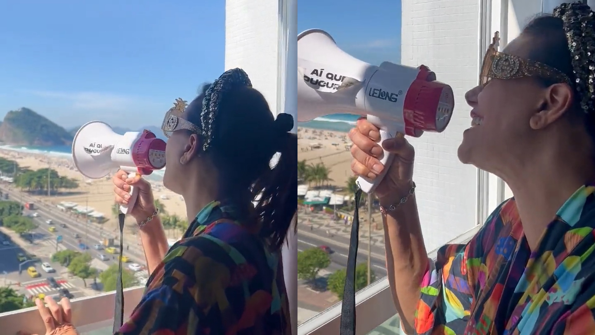 Narcisa Tamborindeguy pega megafone e fica aos berros com cantora: “Canta uma música”