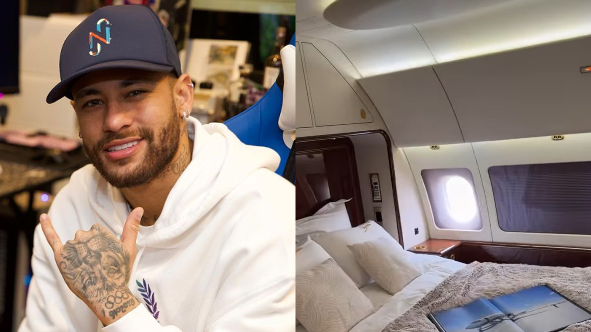 Ostentou! Neymar alugou jatinho-mansão para viagem de menos de 2 horas