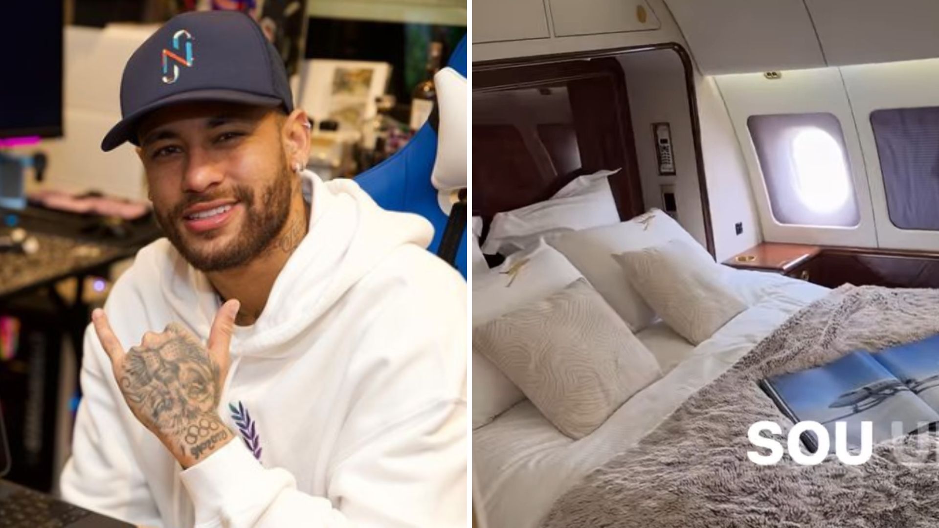 Neymar Jr. exibe jatinho de luxo: “Maior que 90% das casas brasileiras!”