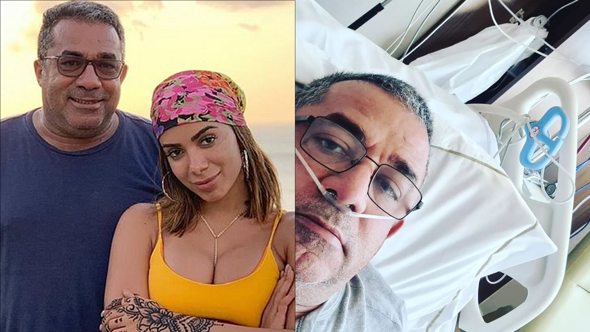 Pai de Anitta perde 10kg após AVC, câncer e Covid-19: “Não é estético”
