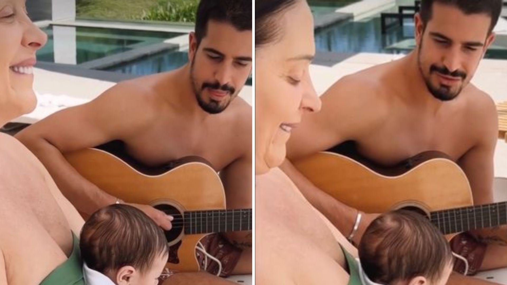 Primogênito de Claudia Raia improvisa música para irmão caçula e encanta: “Coração quentinho”