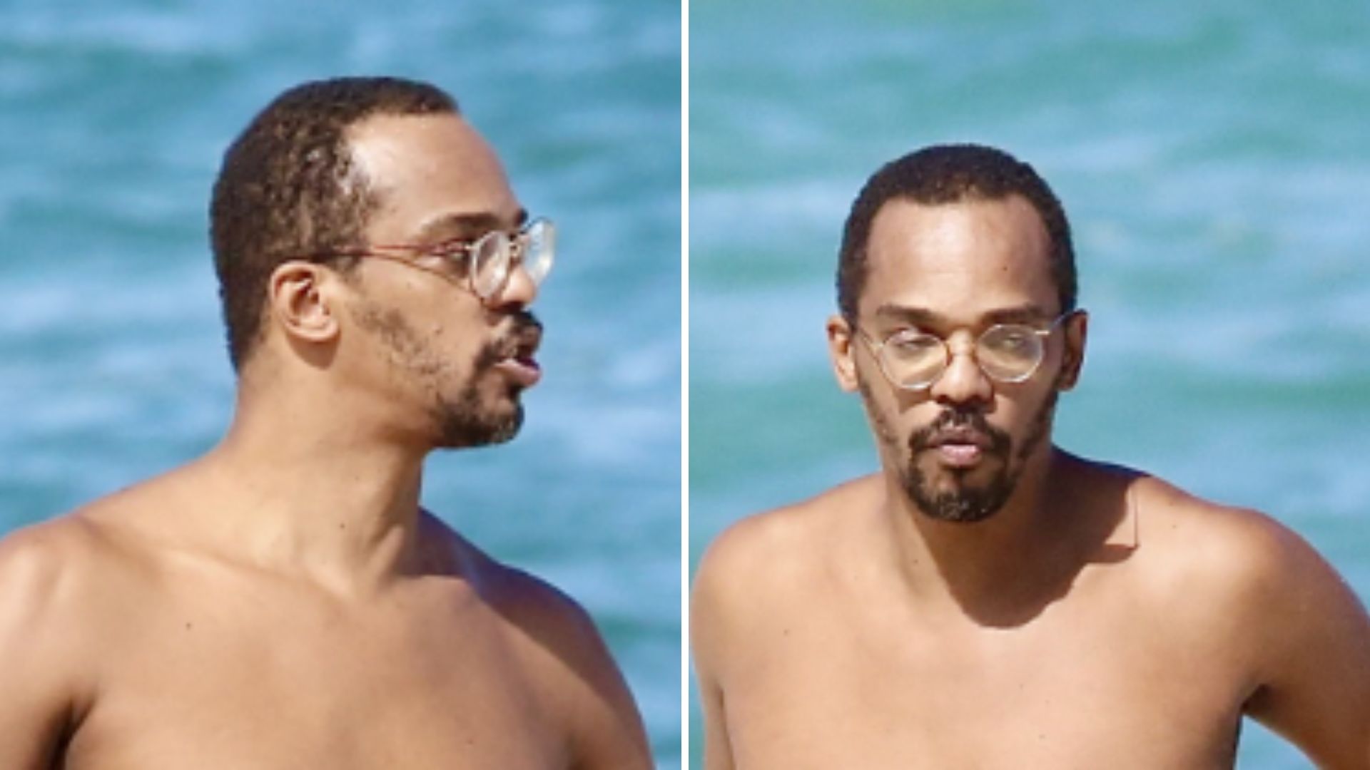 Aos 42 anos, Rocco Pitanga vai à praia de sunguinha e exibe genética abençoada