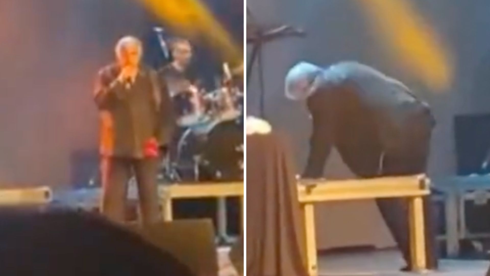Imagens fortes: veja momento em que Sidney Magal passa mal no palco