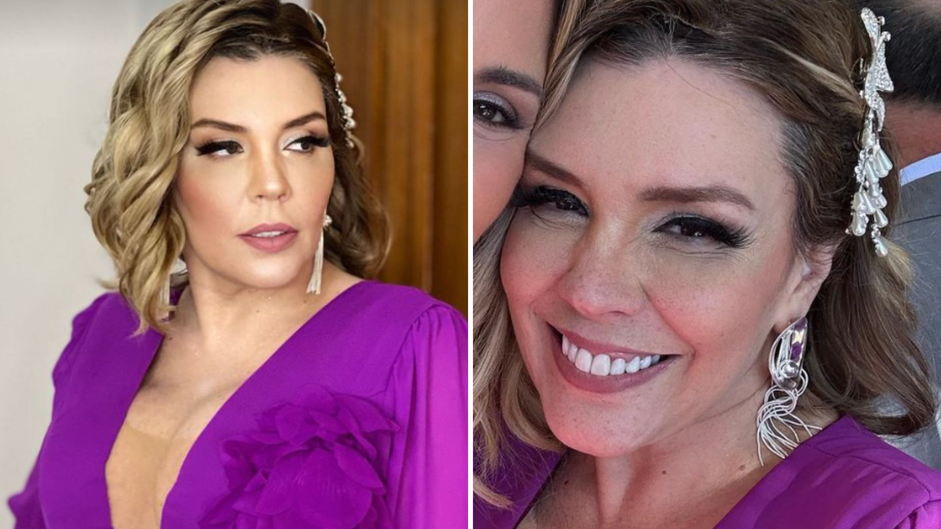 Simony surge deslumbrante no casamento de seu oncologista: “Emocionada”