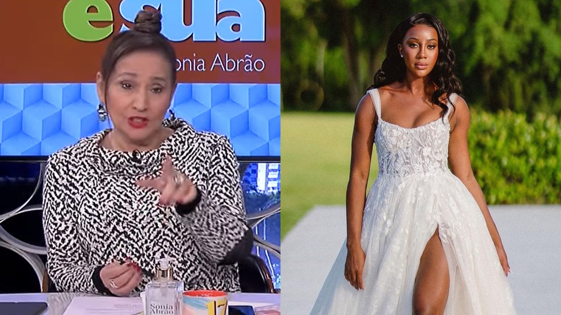 Sonia Abrão massacra vestido de casamento escolhido por Camilla de Lucas: “Não gosto”