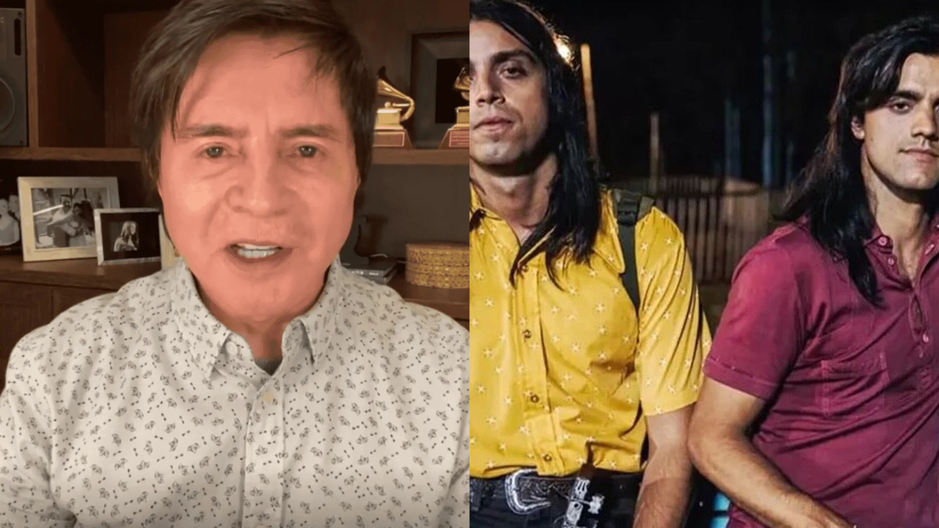Xororó debocha da caracterização de irmãos Simas em série da dupla: “Somos mais bonitos”