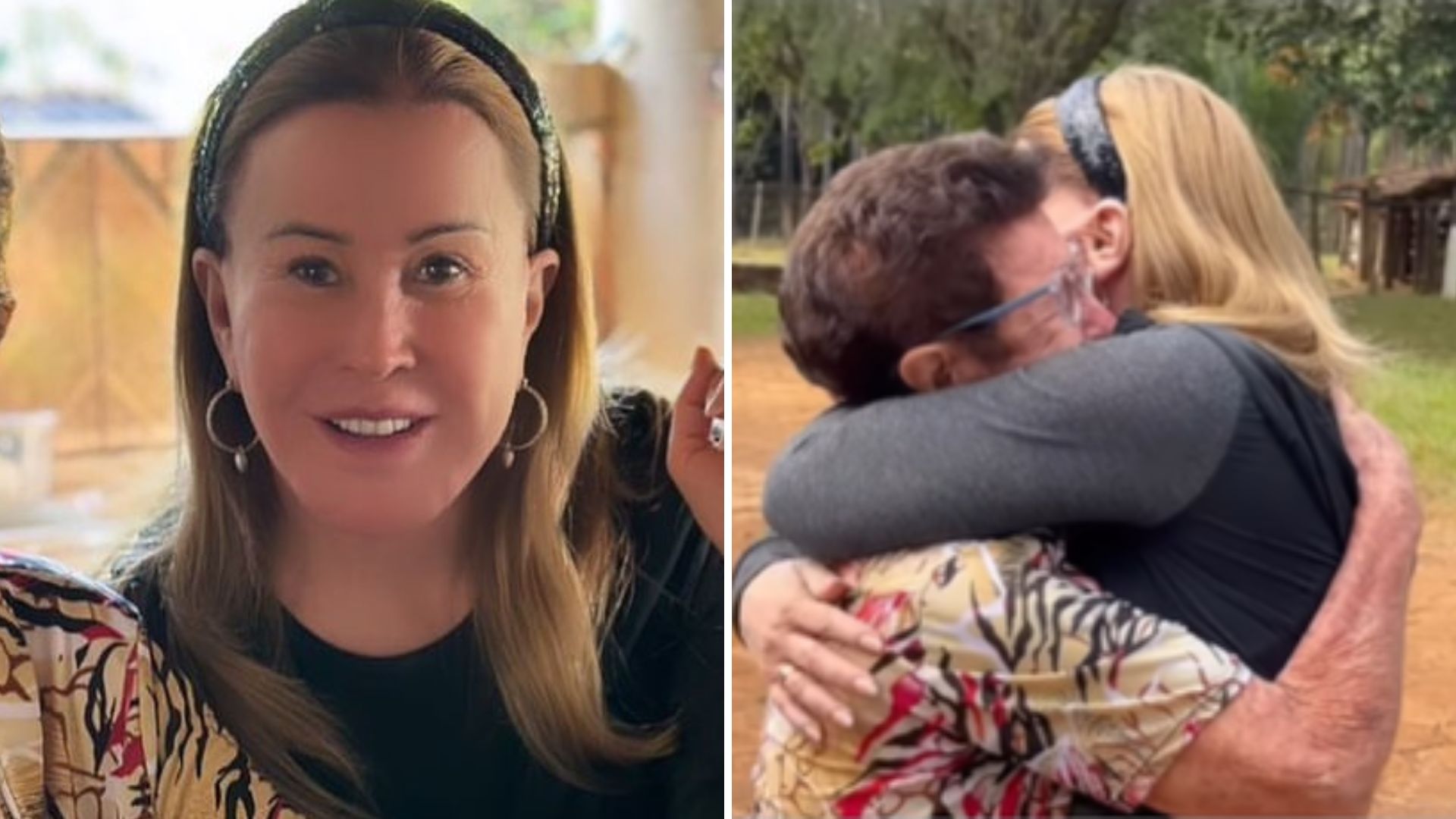 No Brasil, Zilu Camargo reencontra a mãe após 3 anos longe: “Minha rainha”