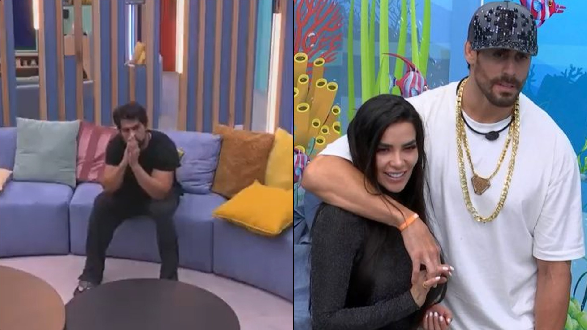 BBB23: Affair mexicano de Dania surge abalado ao flagrar sister com Sapato: “Coitado”