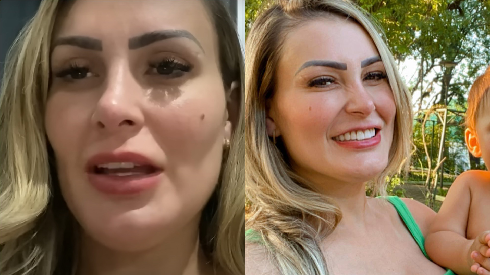 Andressa Urach se emociona ao reencontrar filho após perder guarda: “Morrendo de saudade”