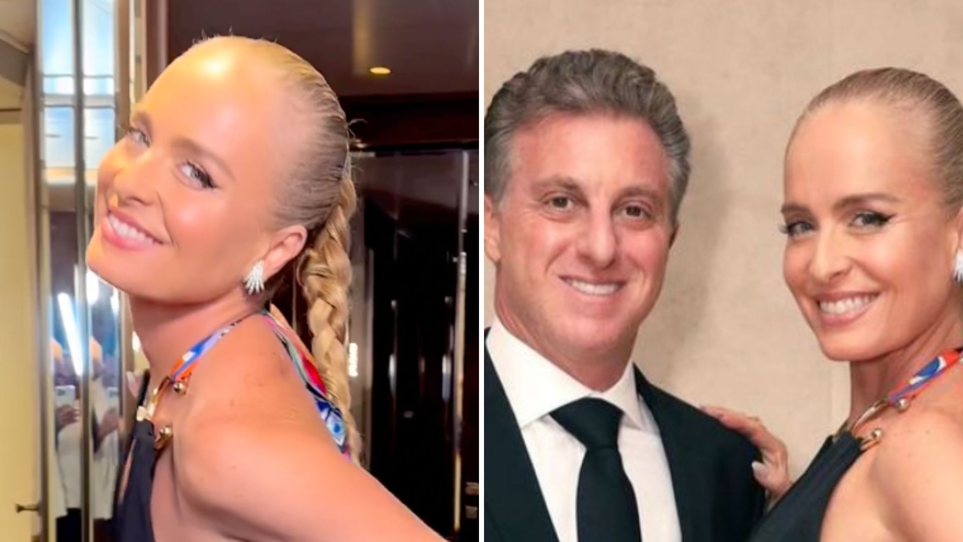 Costas nuas, decotaço e sensualidade: Angélica rouba a cena em festa de gala