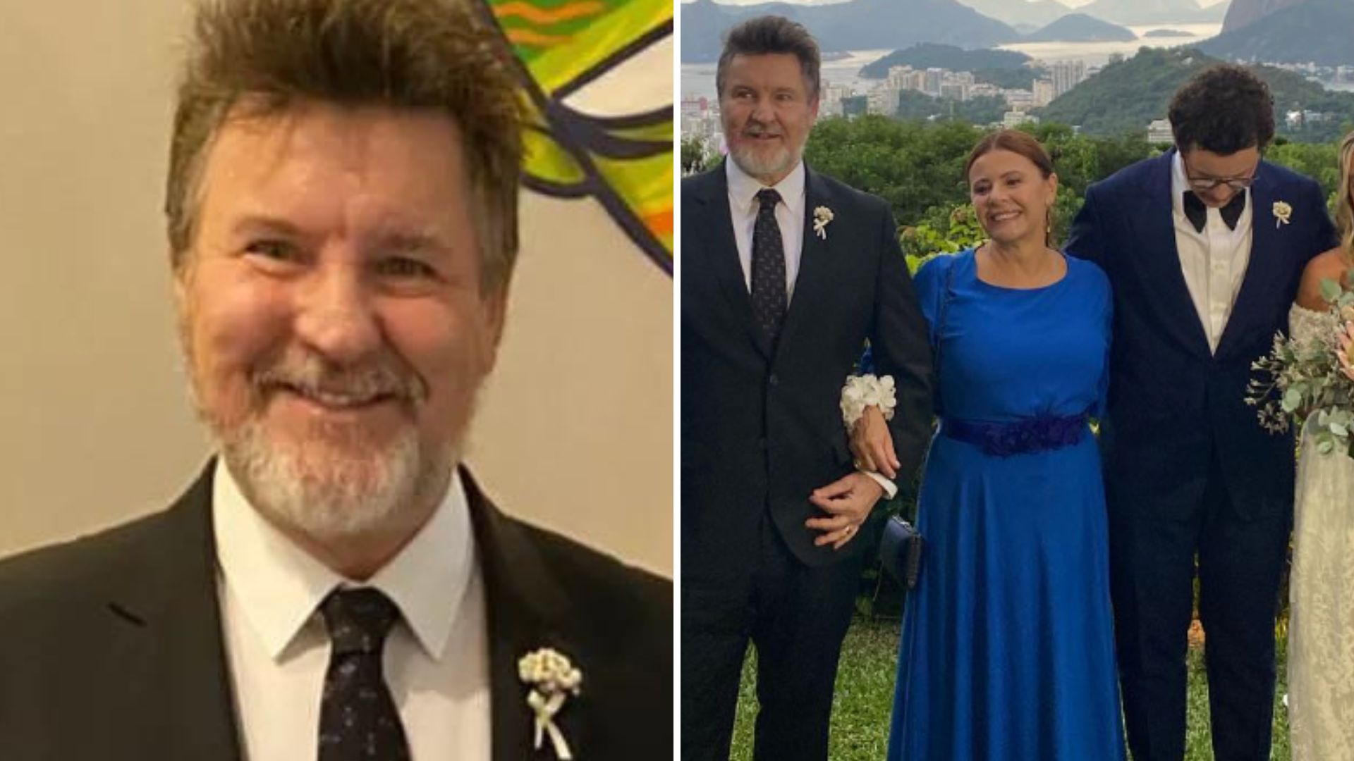 Antonio Calloni casa o filho em cerimônia encantadora e brinca: “Custa caro”
