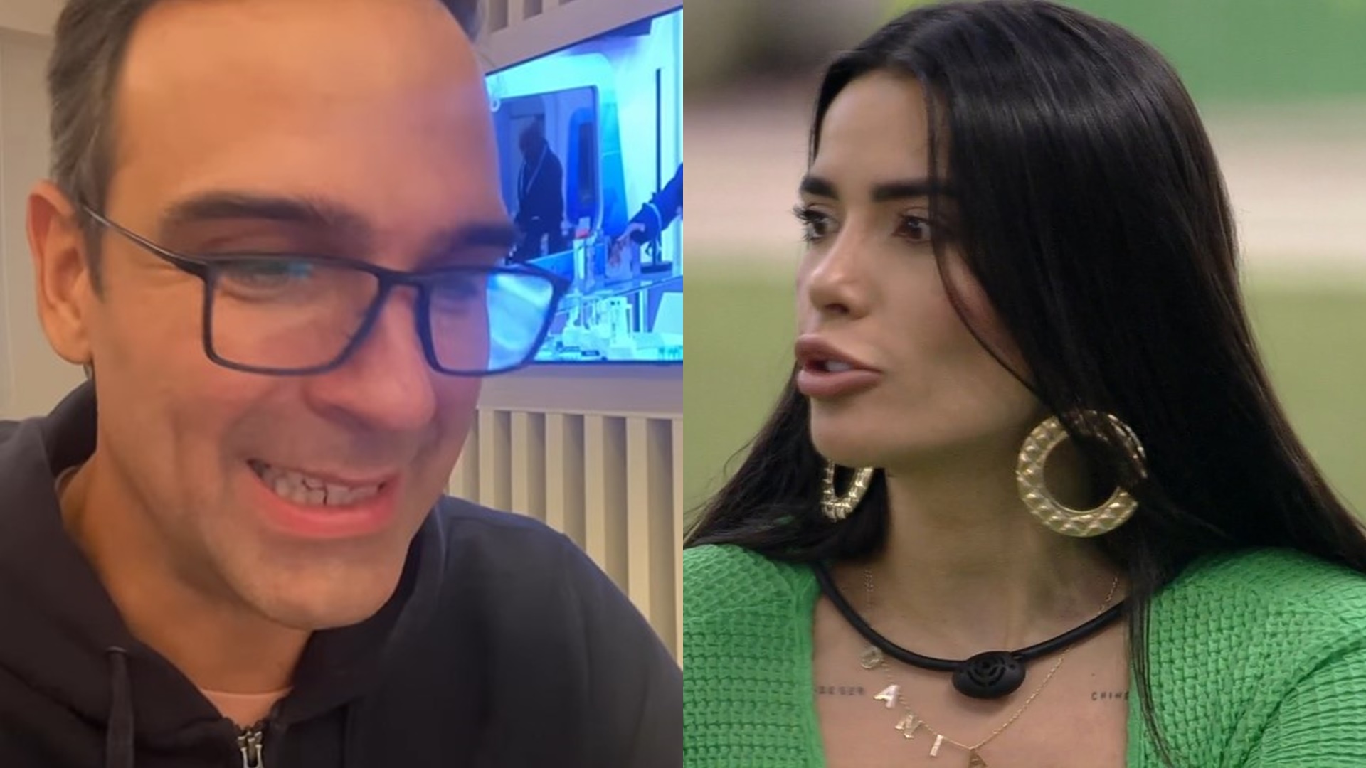 BBB23: Tadeu Schmidt coloca espanhol em dia para falar com Dania: “Me preparando”