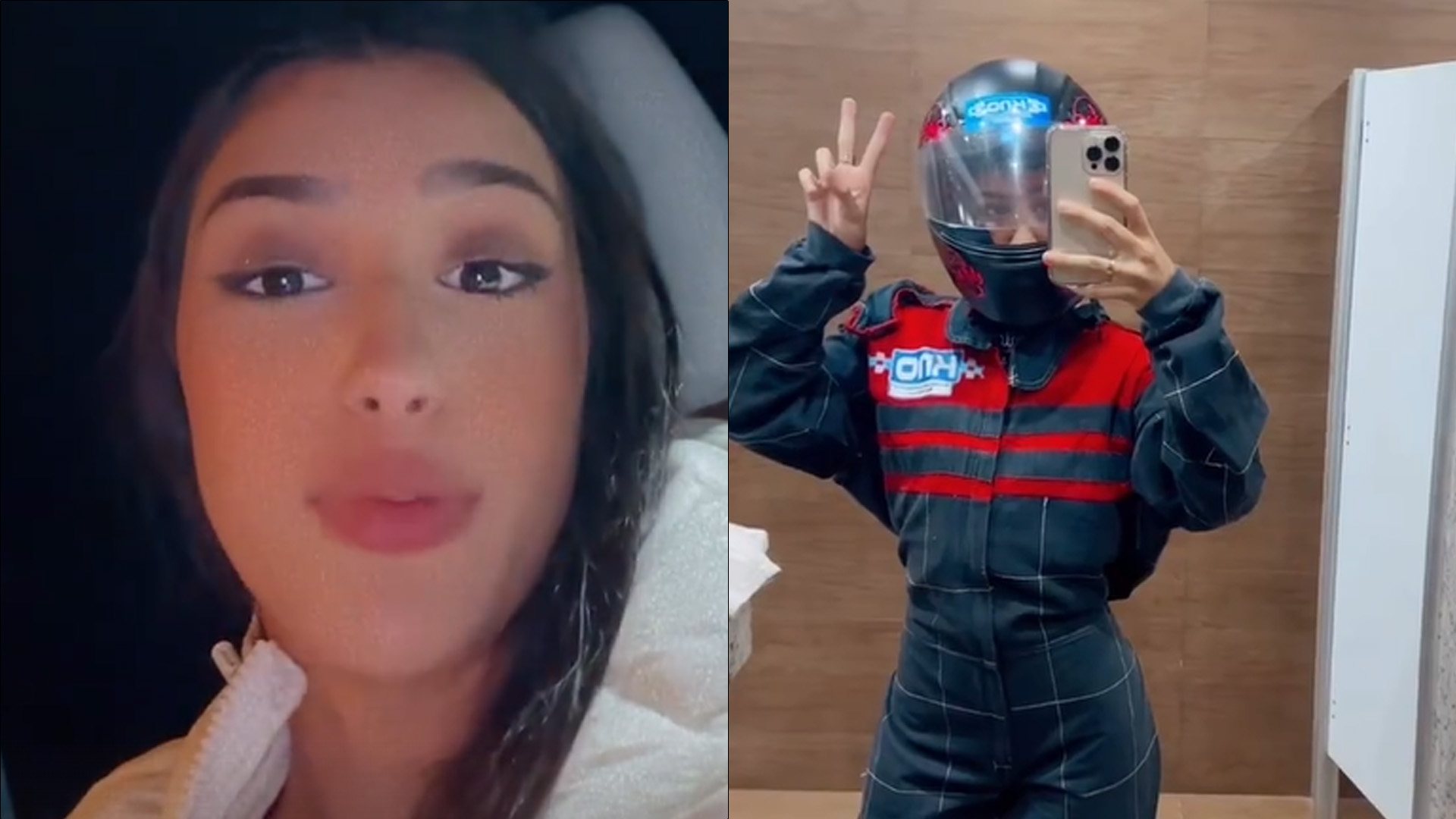 Bia Miranda sofre lesão em acidente perigoso de corrida de kart: “Doendo muito”