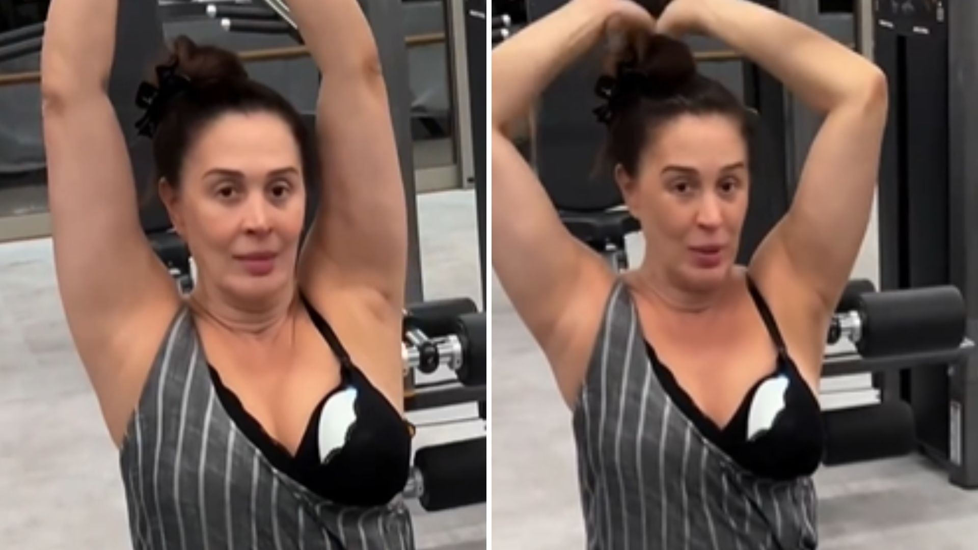 Mãe de recém-nascido, Claudia Raia tira leite no meio do treino: “Na luta”