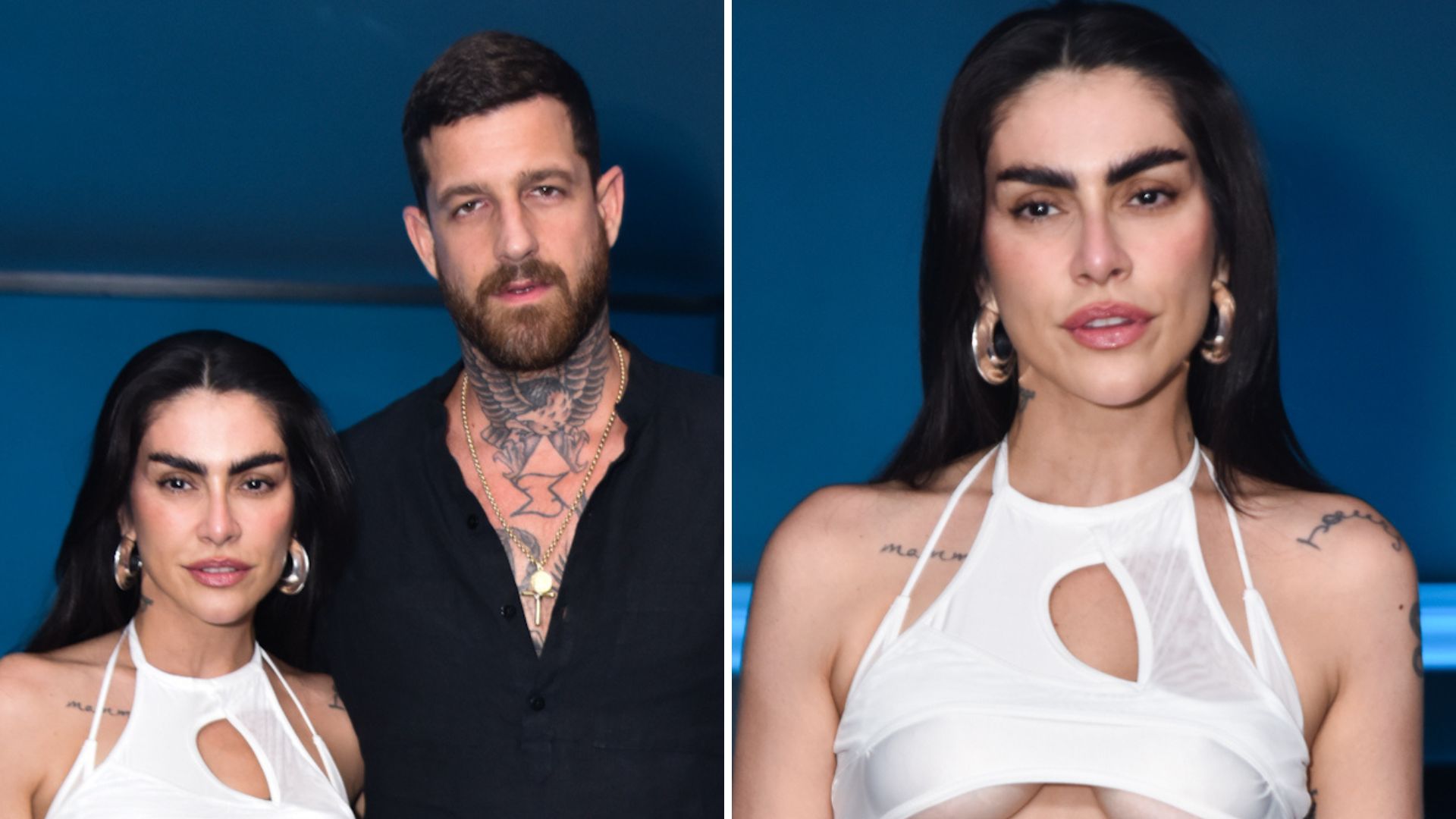 Que isso? Cleo deixa escapar as partes íntimas e a virilha em look picante