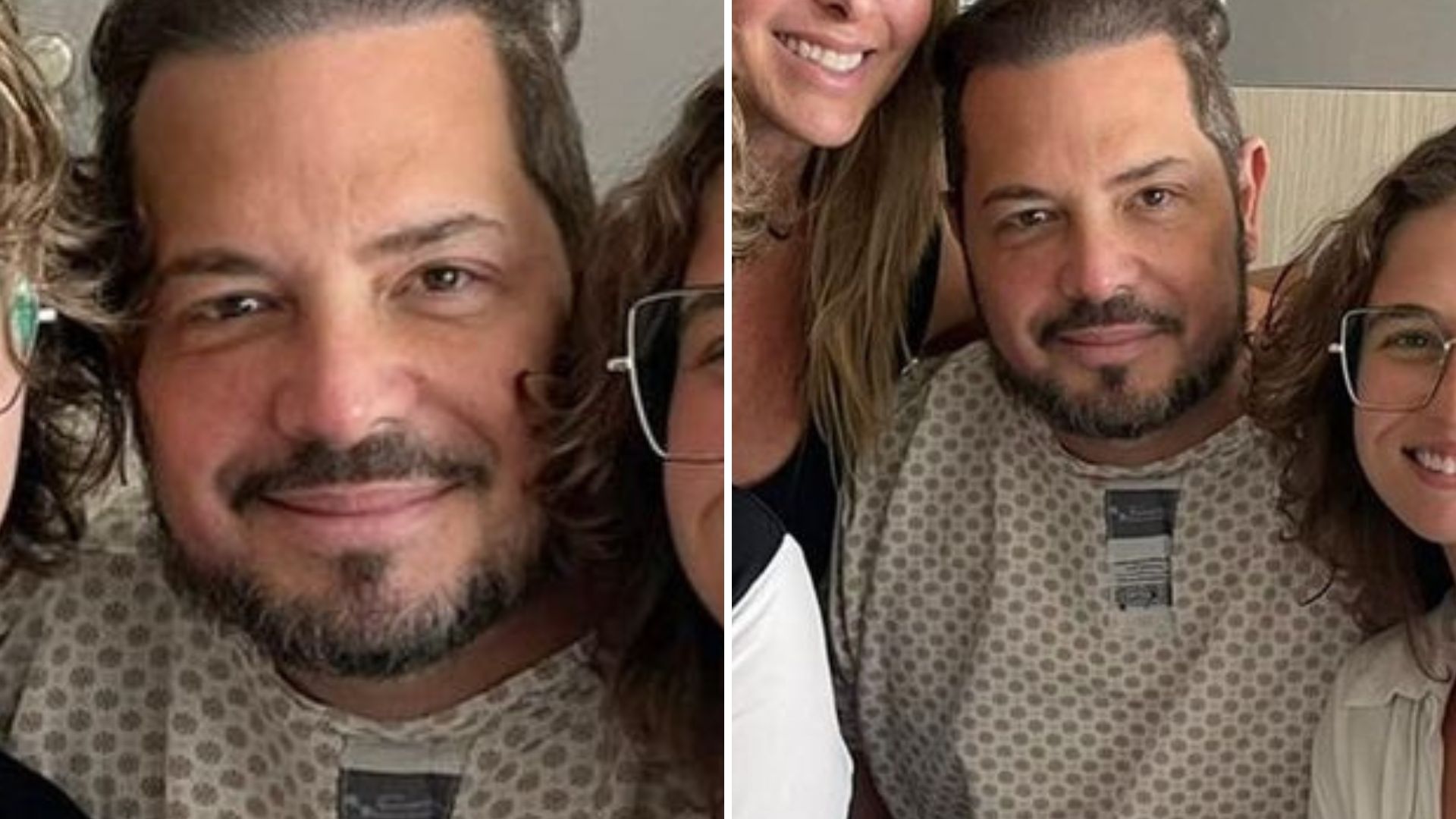 Internado, Conrado recebe visita das filhas e da esposa antes da cirurgia: “Fortalecer”