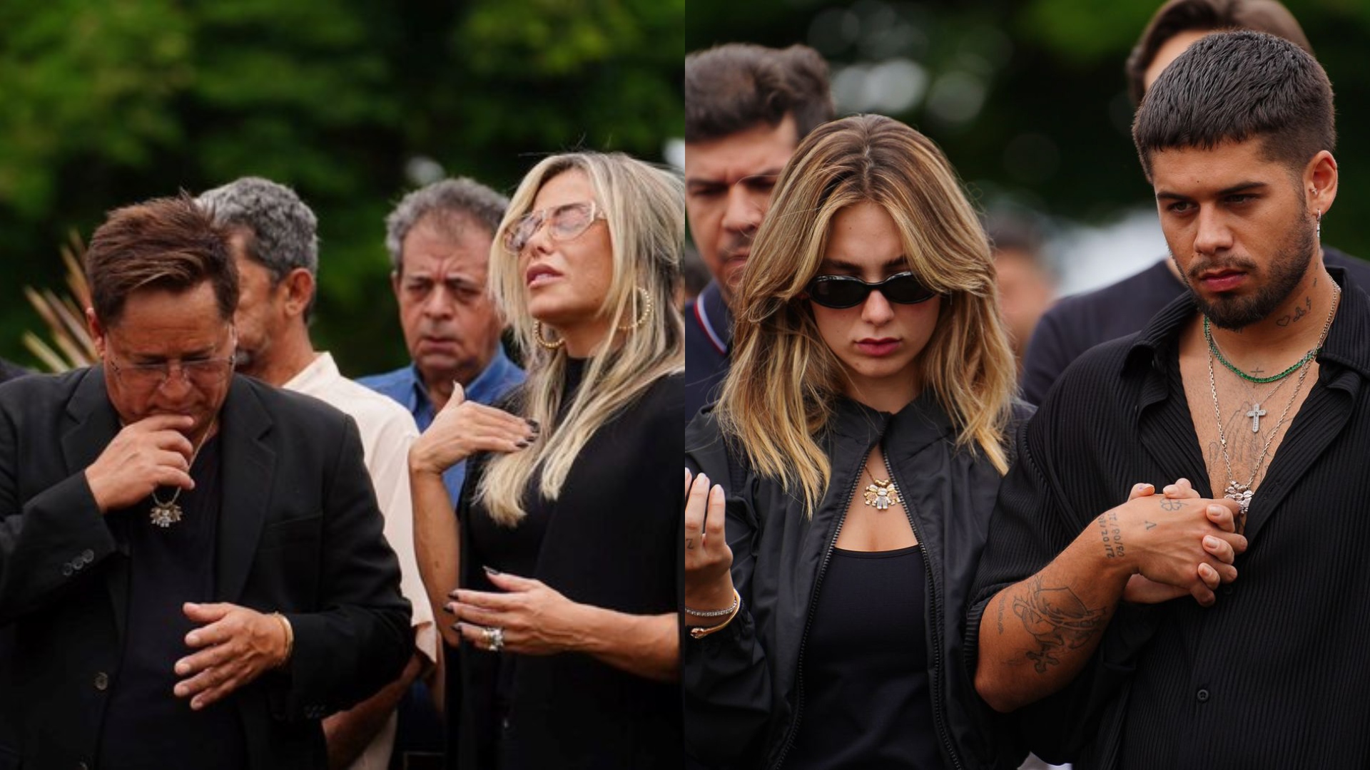 Mãe de Leonardo é enterrada no mesmo túmulo do filho, Leandro; momento gera comoção