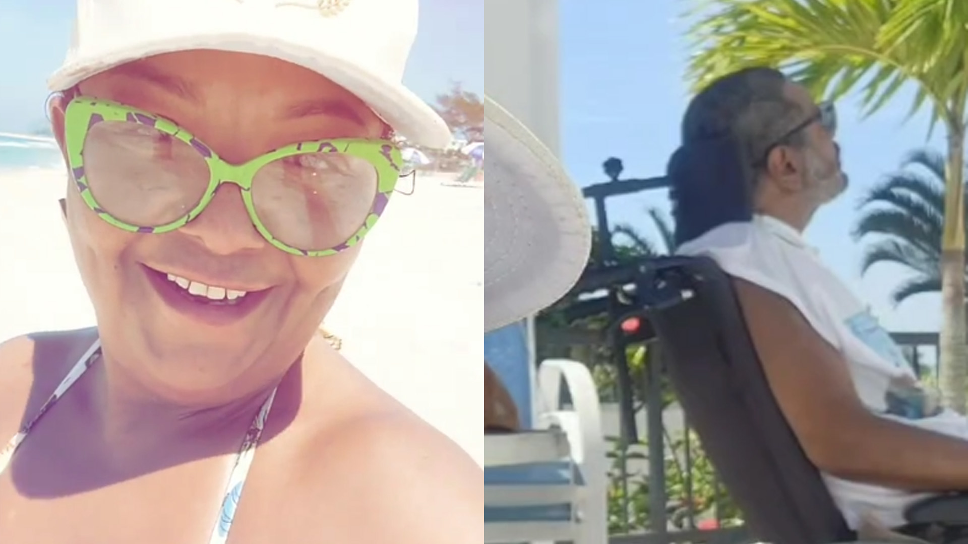 Esposa de Arlindo Cruz leva marido à praia após assumir namoro: “Felicidade”