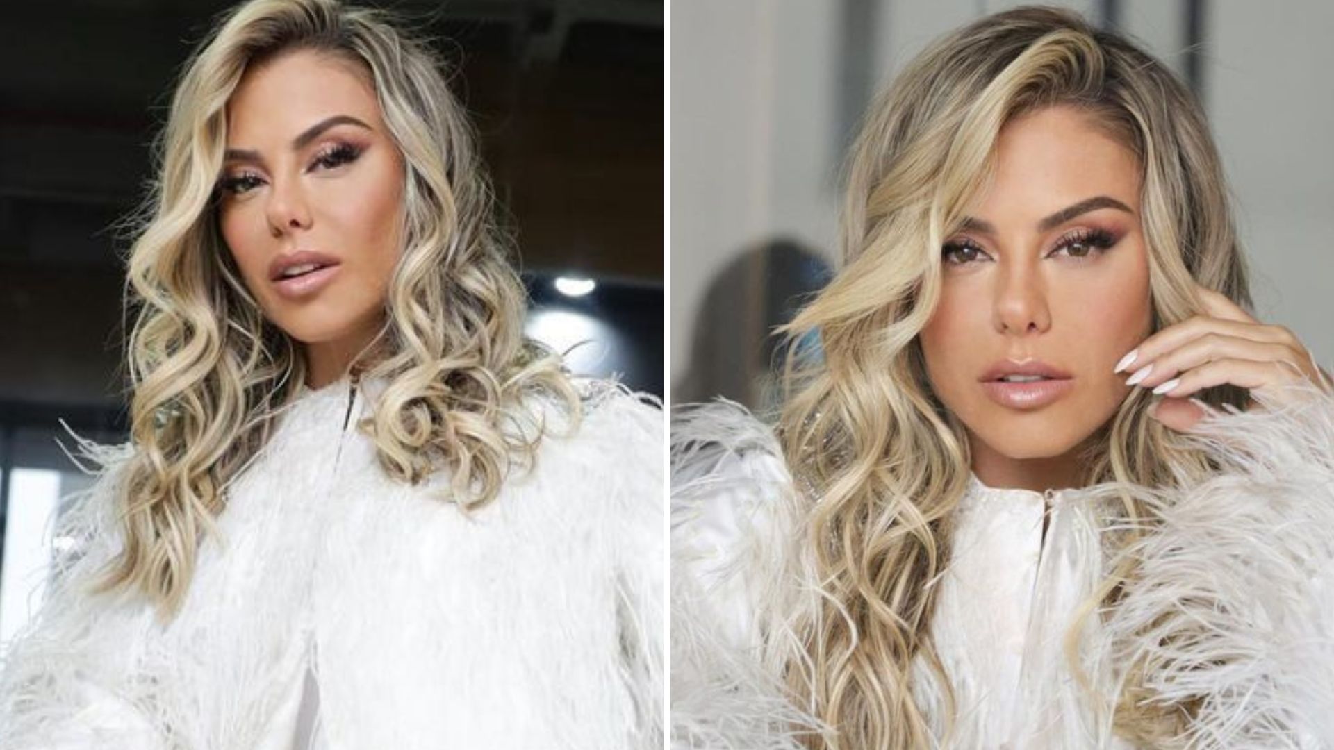 Esposa de Leonardo causa inveja com pernões sarados em look bufante: “Deusa”