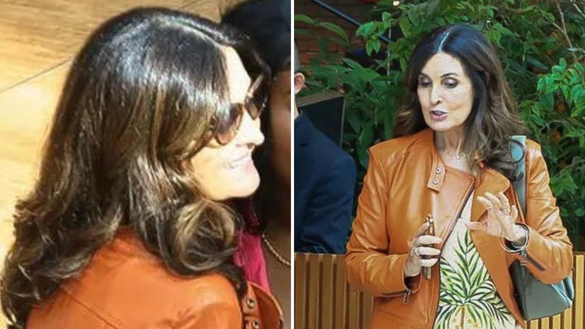 Fátima Bernardes é vista em almoço com diretor da Globo no Rio