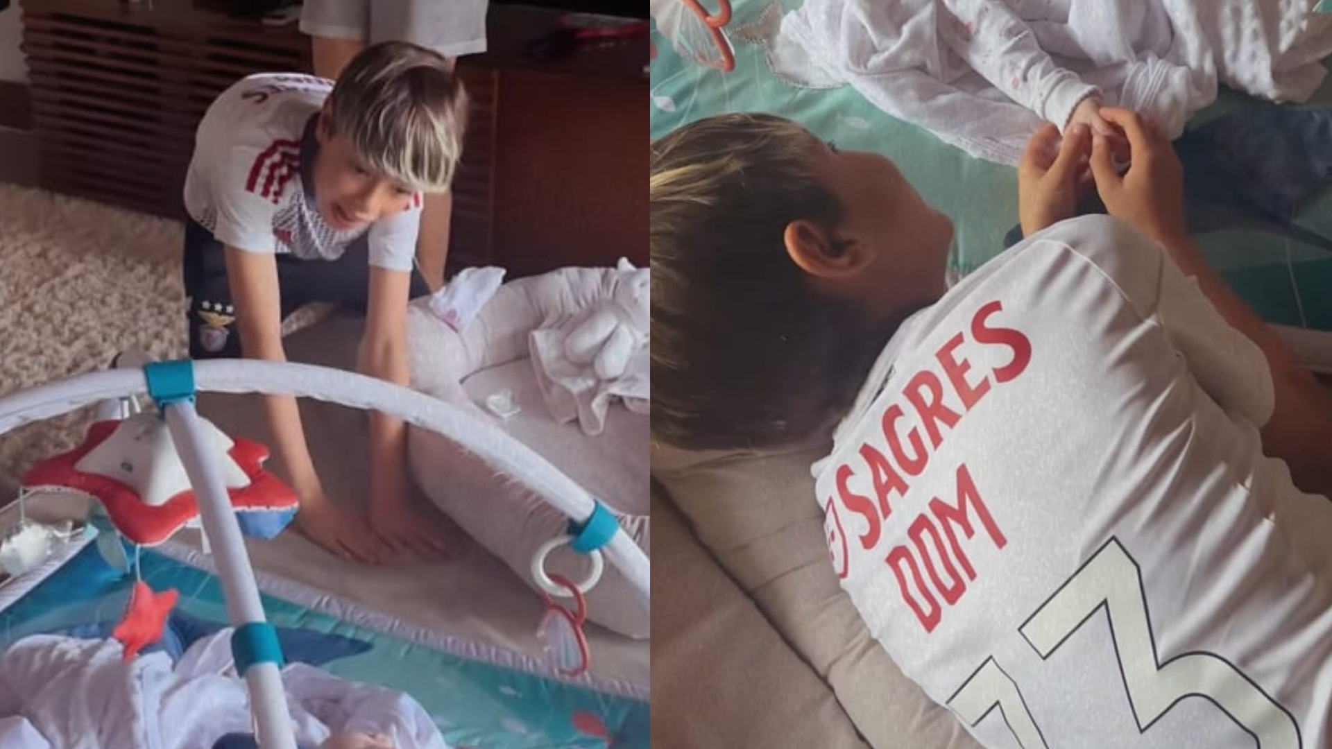 Pedro Scooby flagra chamego entre filho mais velho e caçula após reencontro: “Lindo”
