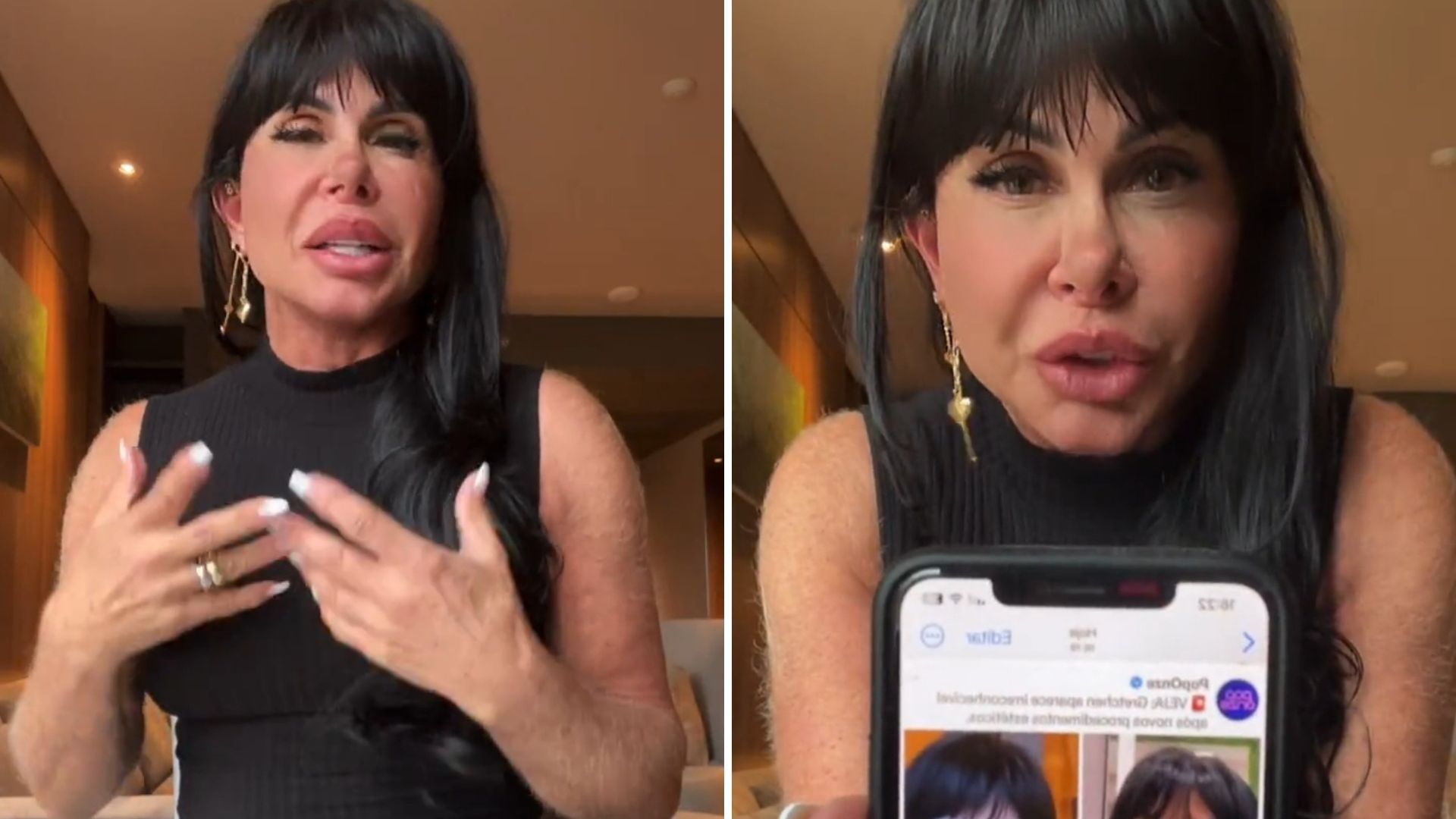 Gretchen abre live e rebate comentários maldosos sobre sua aparência: “Cansa”