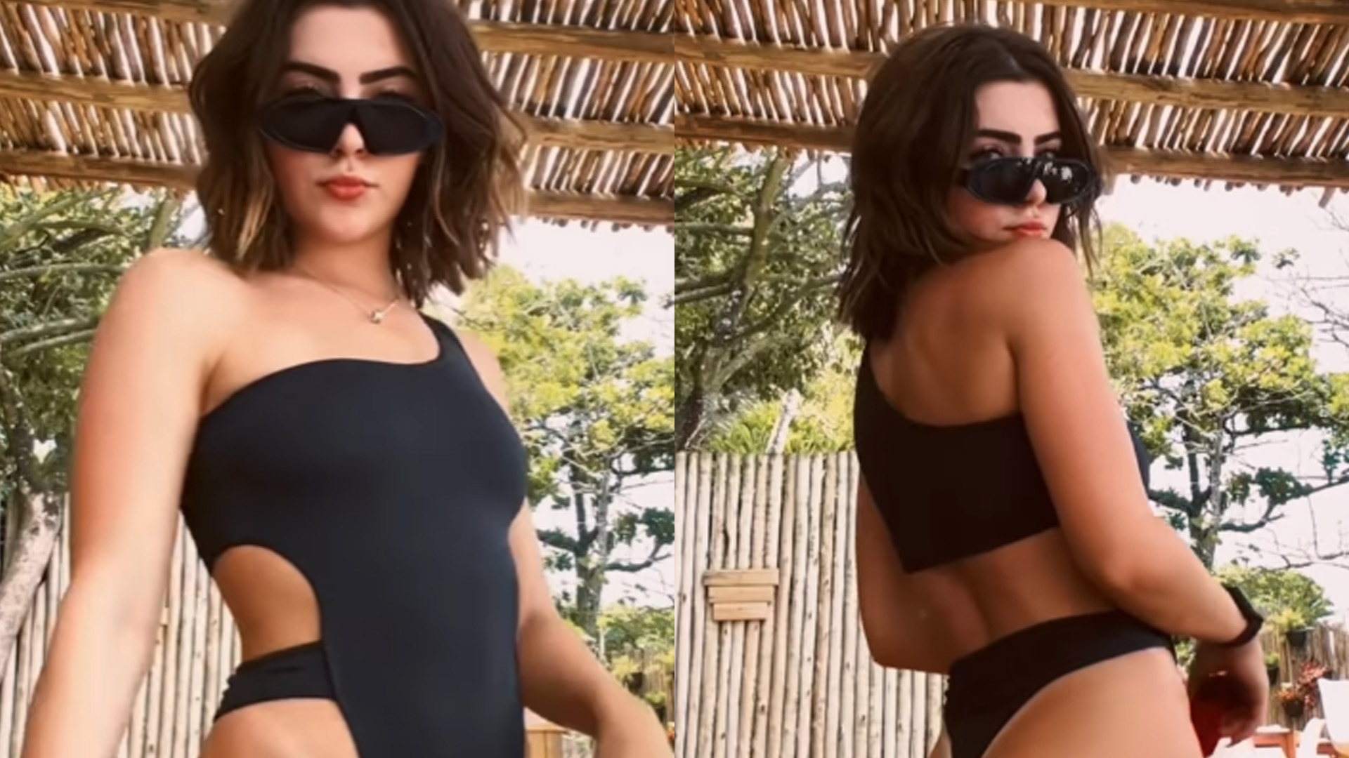 Jade Picon posa com maiô super cavado e músculos na virilha impressionam: “Espetáculo”