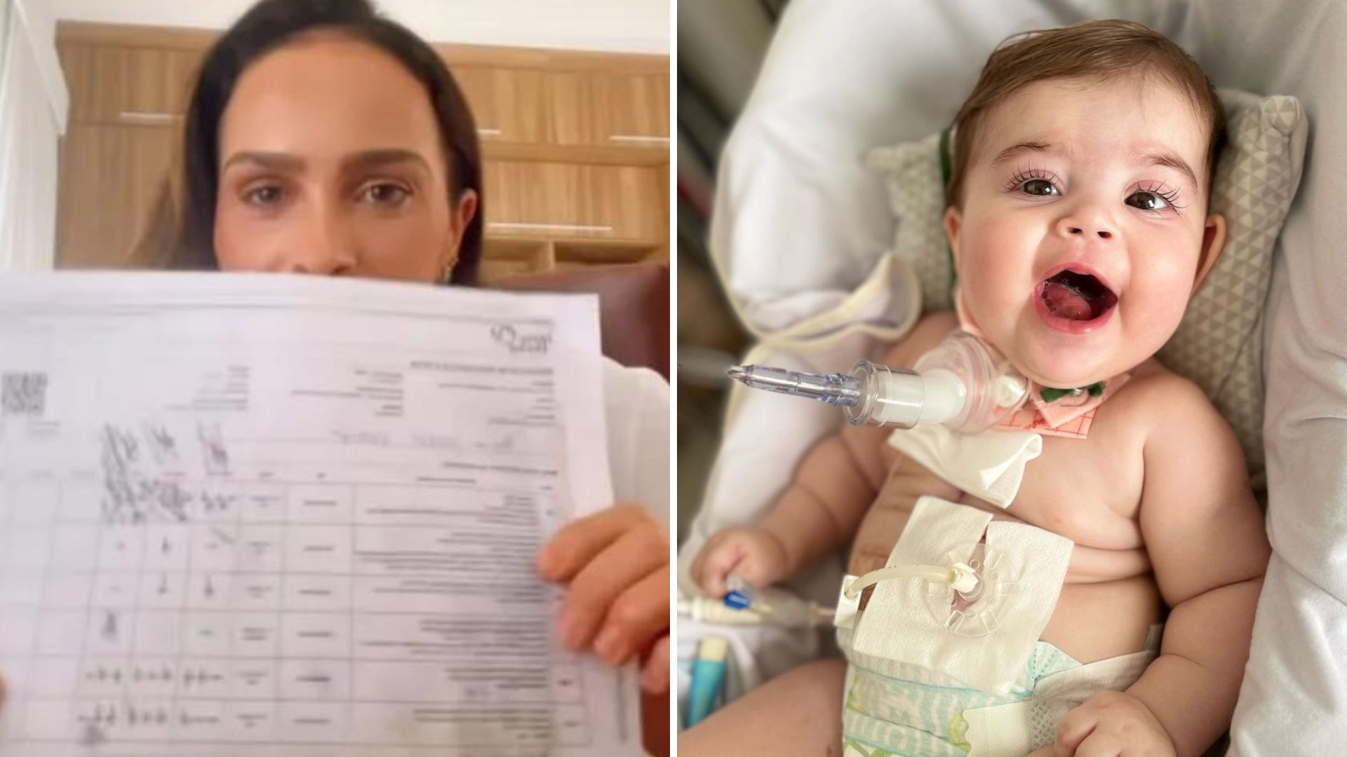 Letícia Cazarré mostra três páginas de prescrições médicas para a filha: “Muito remédio”