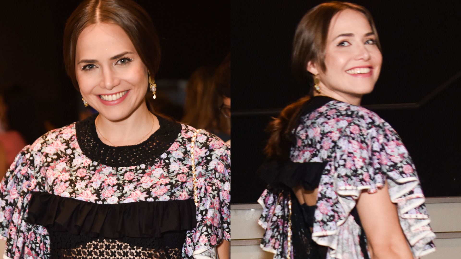 O que é isso? Letícia Colin vira atração em evento com look transparente