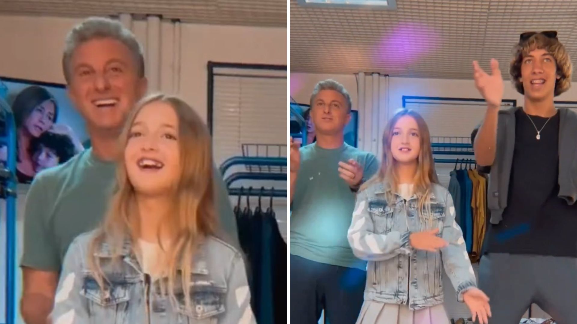 Luciano Huck cai na dança com a filha e Xurrasco: “Mandei bem?”