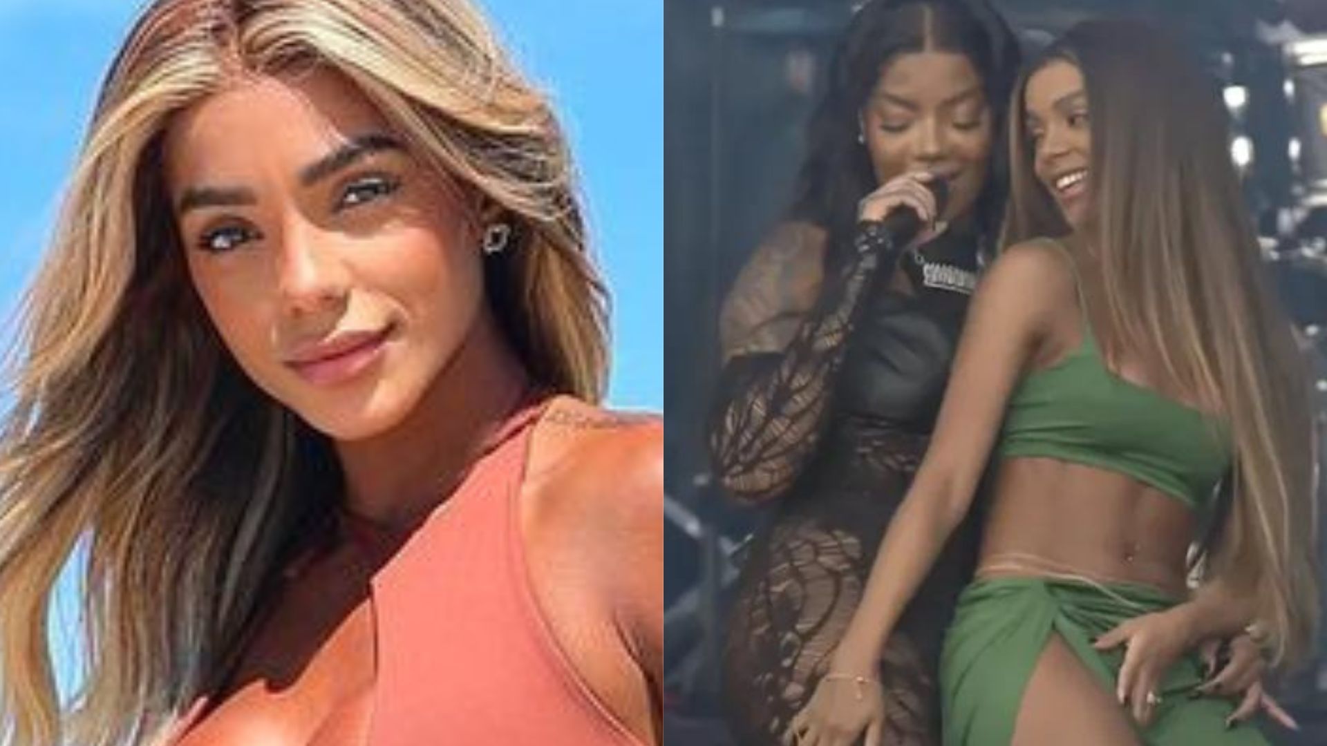 Ex-BBB Brunna Gonçalves exibe seios fartos em maiô e Ludmilla baba: “Sereia”