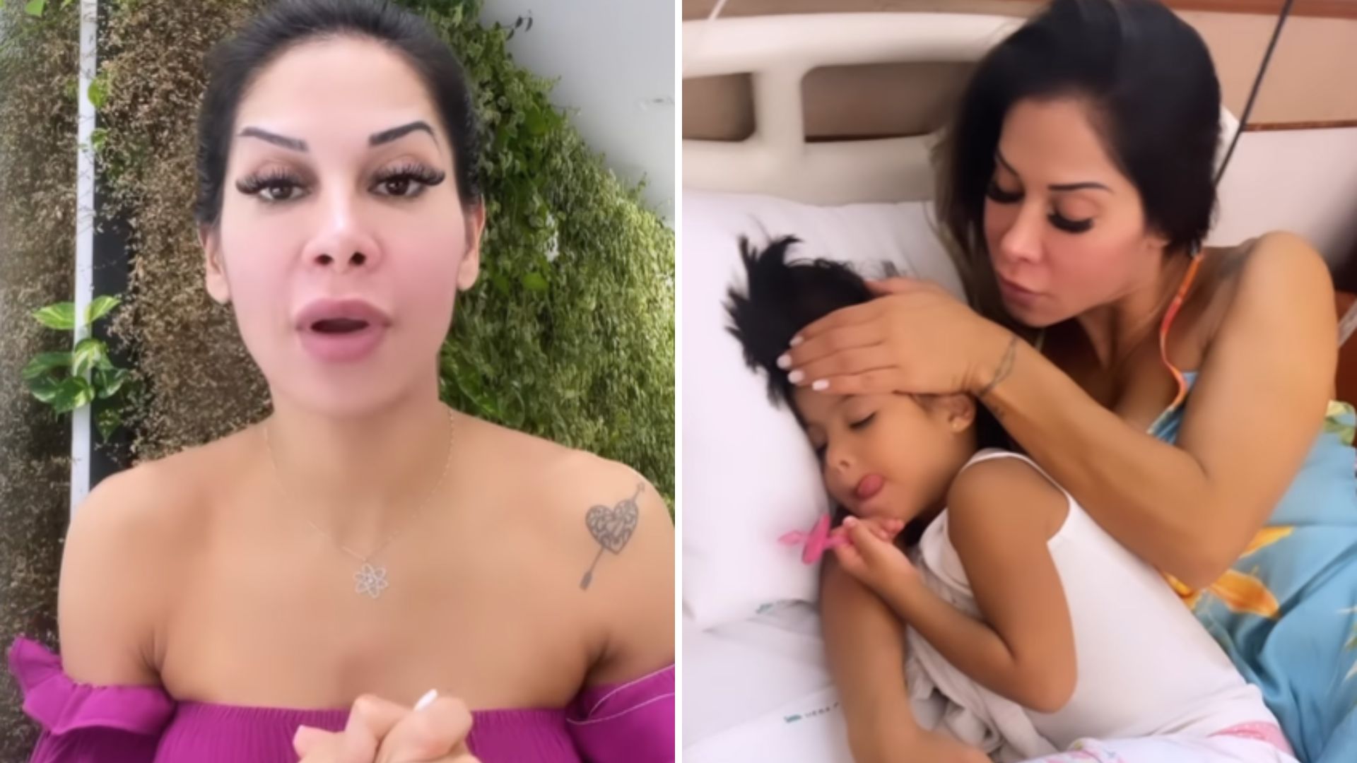 Maíra Cardi explica após ‘esconder’ doença da filha para Arthur Aguiar: “Ele sabia”