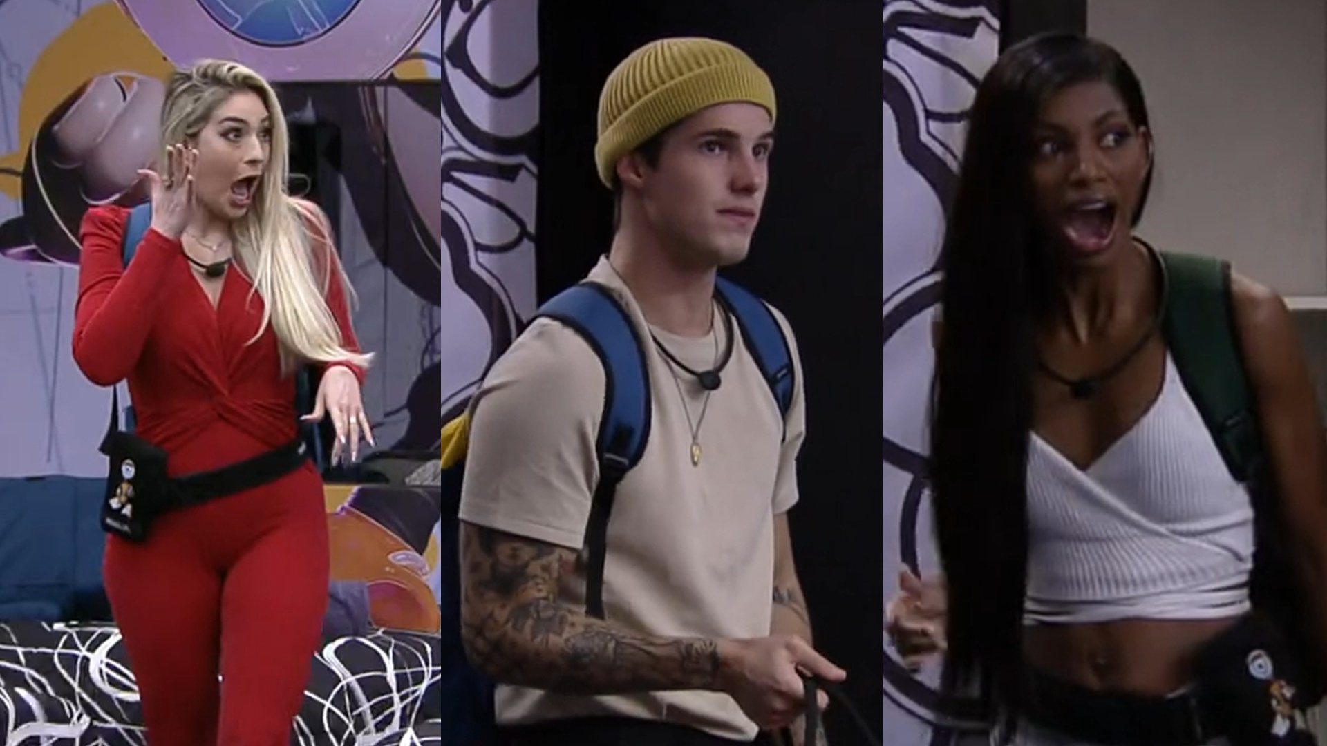 BBB23: Marília, Gabriel e Tina entram ao vivo na Casa do Reencontro; assista