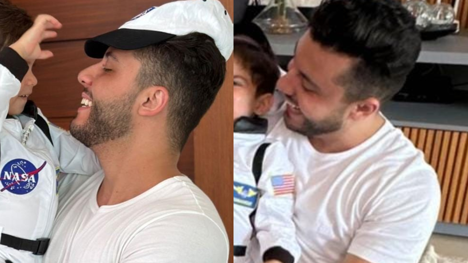 Após viagem romântica, Murilo Huff mata a saudade do filho em momento fofíssimo