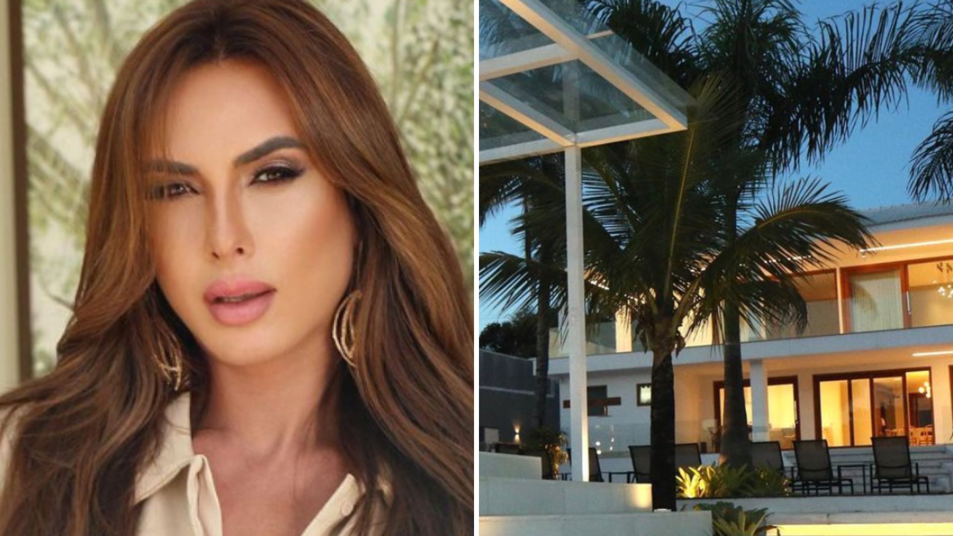 Luxo! Nicole Bahls apresenta mansão em sítio com 12 quartos e 22 banheiros