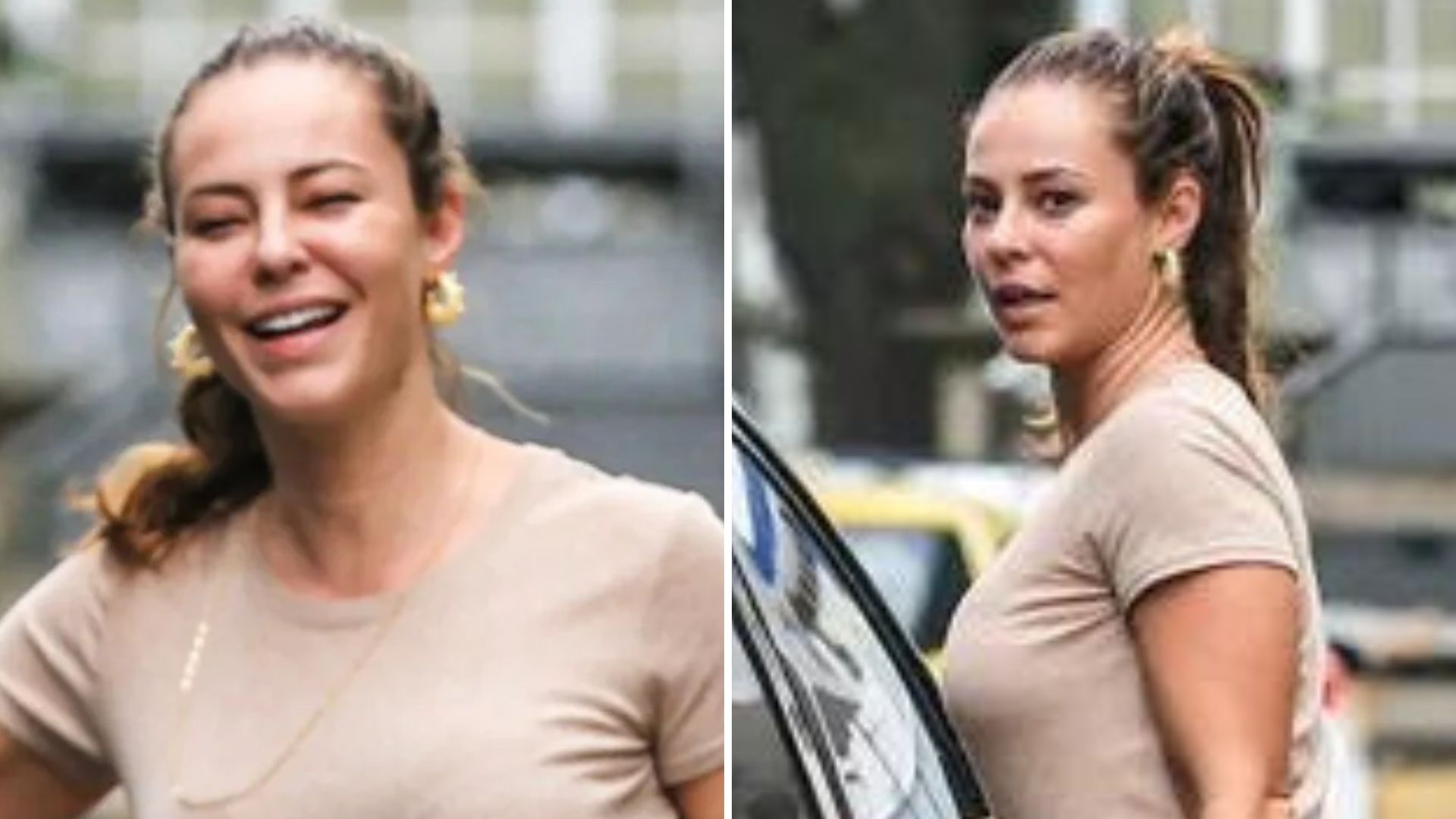 Paolla Oliveira arrasa com visual minimalista em desembarque no Rio de Janeiro