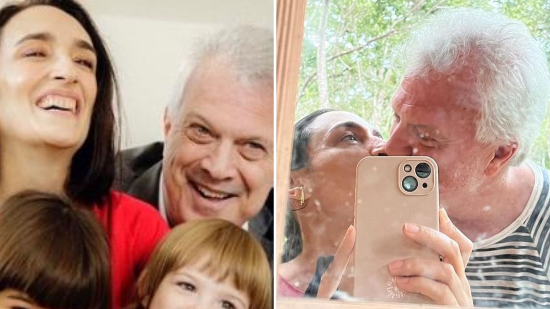 Pedro Bial ganha beijão da esposa em aniversário de 65 anos: “Cara incrível”