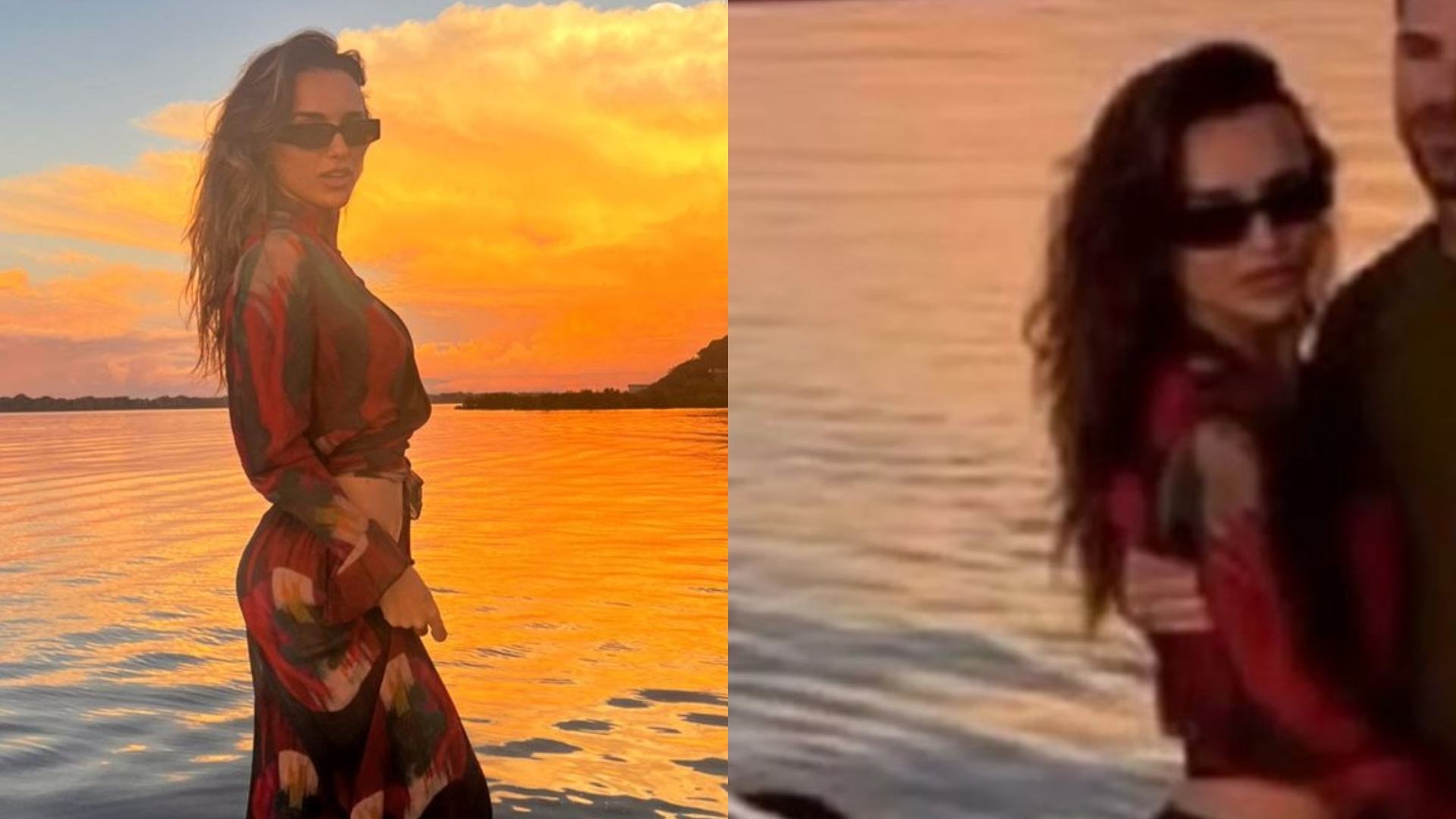 Rafa Kalimann curte pôr do sol romântico em viagem com novo namorado
