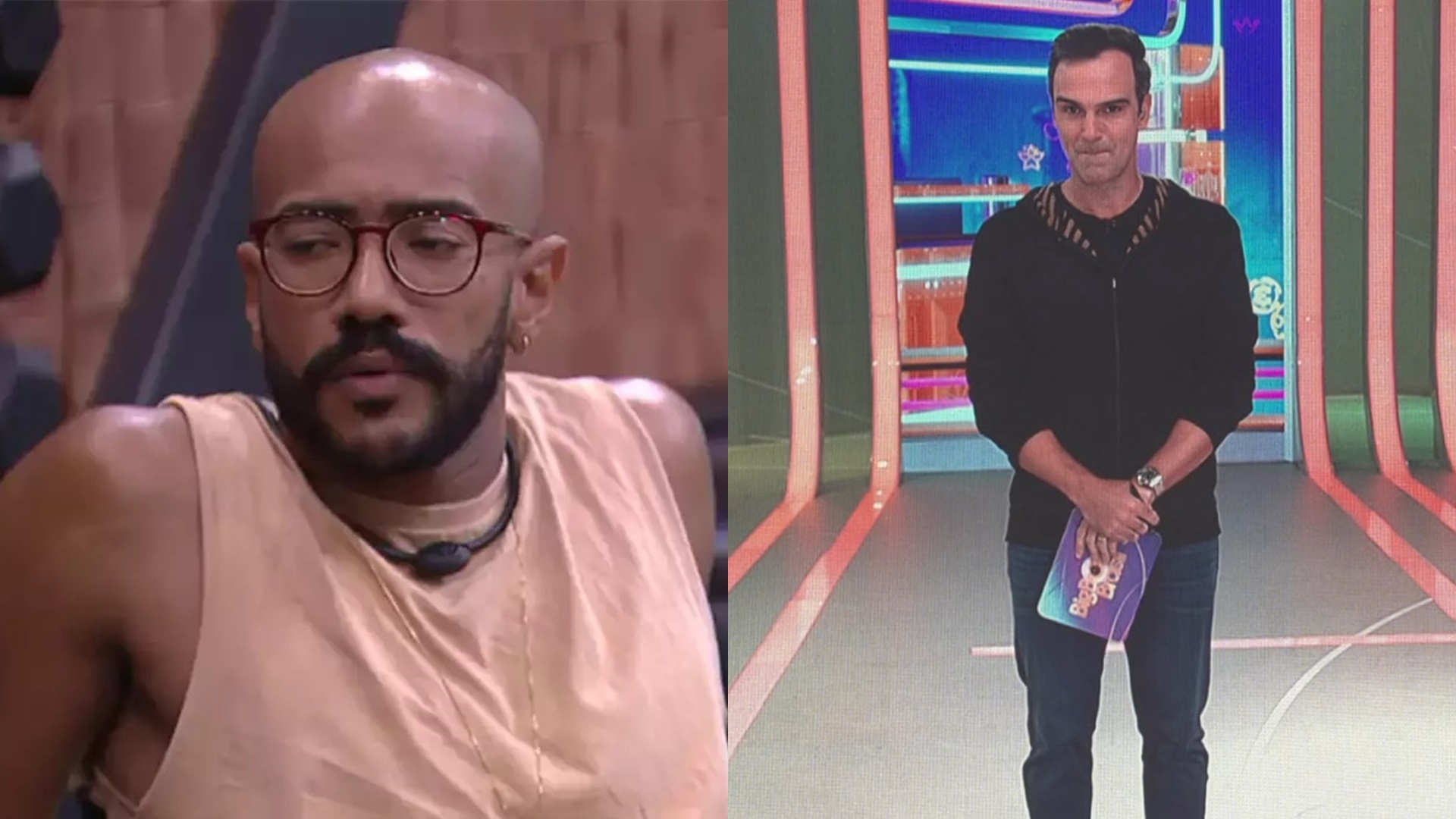 BBB23: Ricardo expõe comportamento estranho de Tadeu Schmidt: “Queria que acabasse”