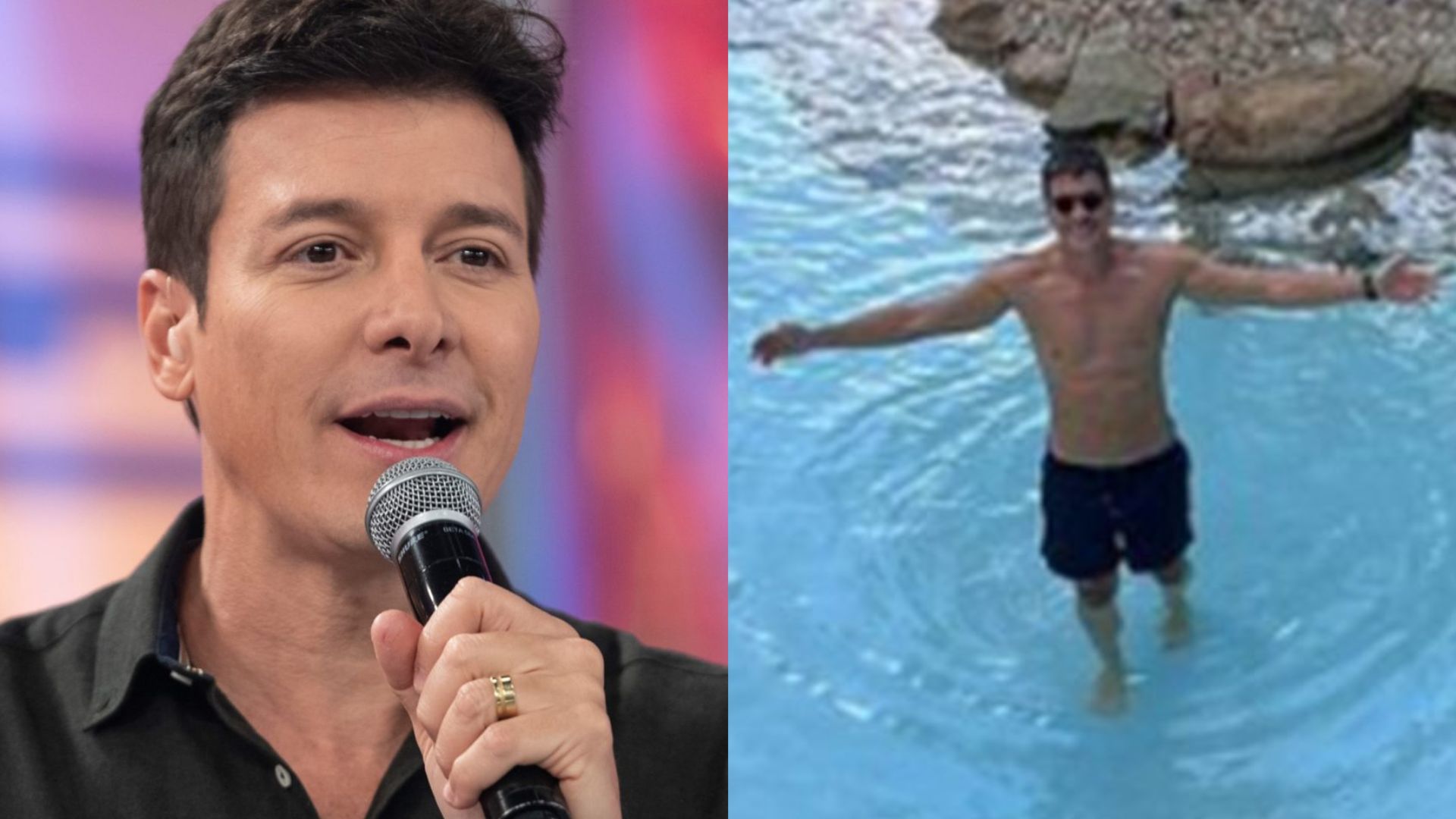 Casa ou resort? Rodrigo Faro impressiona fãs com tamanho de piscina: “Praia?”
