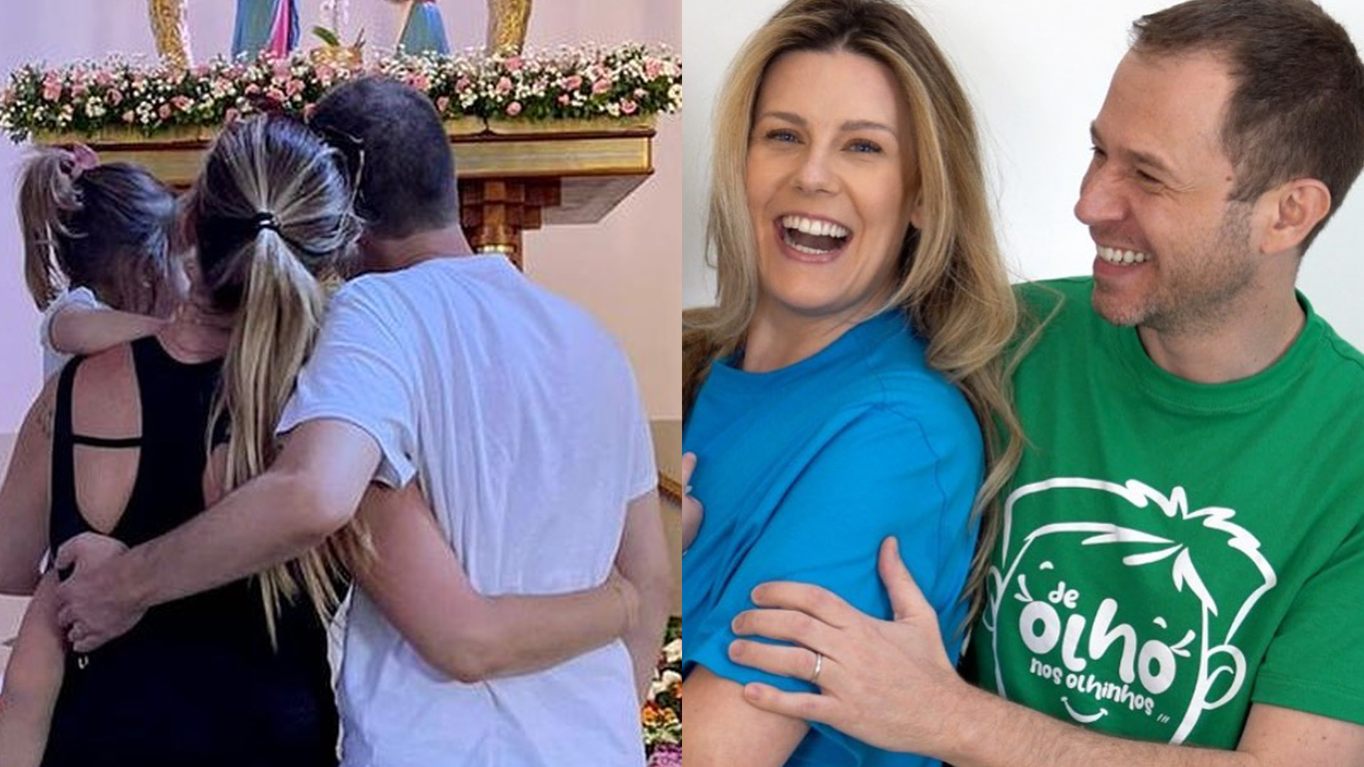Tiago Leifert e Daiana Garbin mostram fé e rezam pela filha: “Rogai por nós”