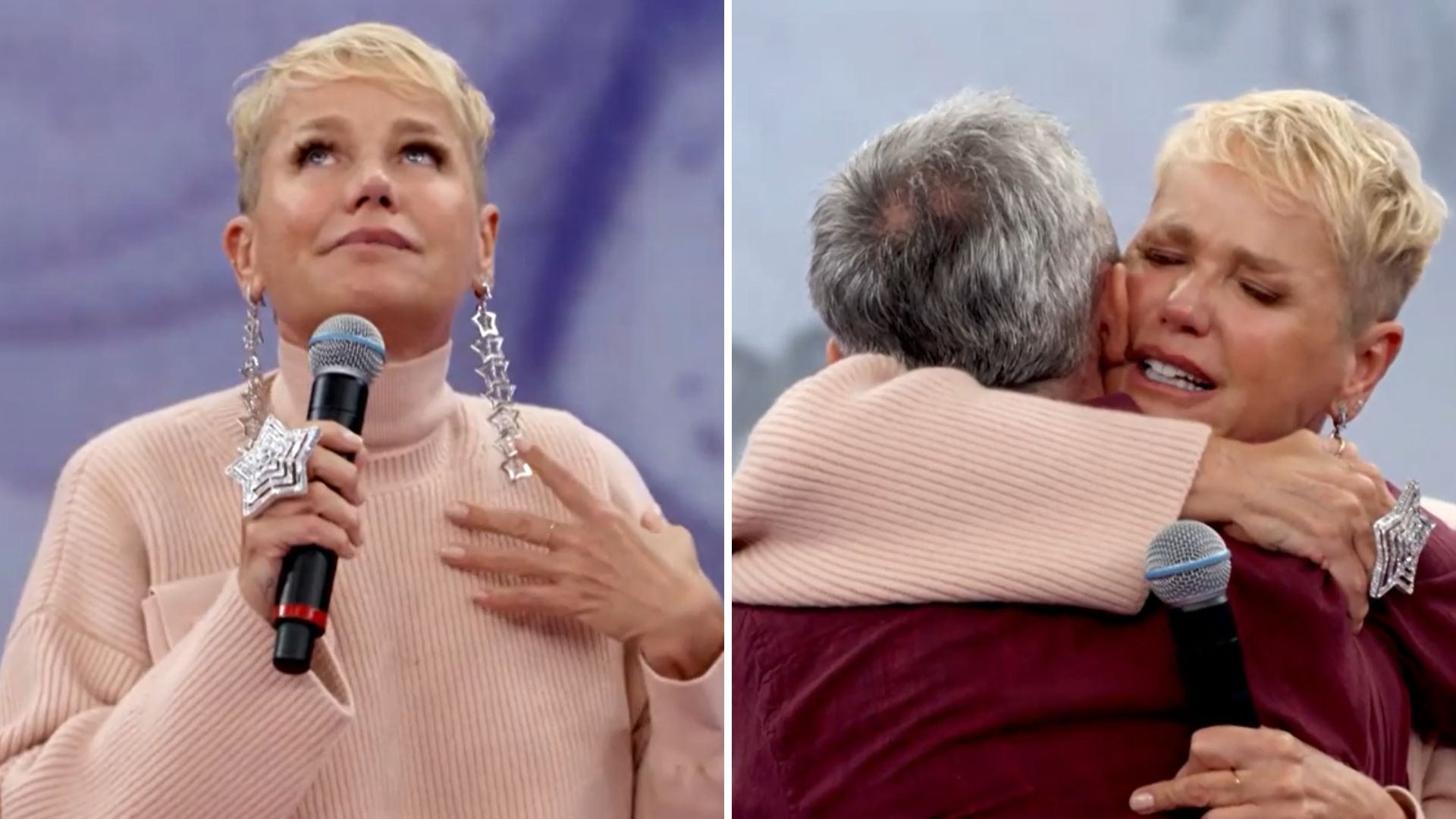 Xuxa Meneghel chora ao receber homenagem no ‘Altas Horas’: “Não precisei morrer”